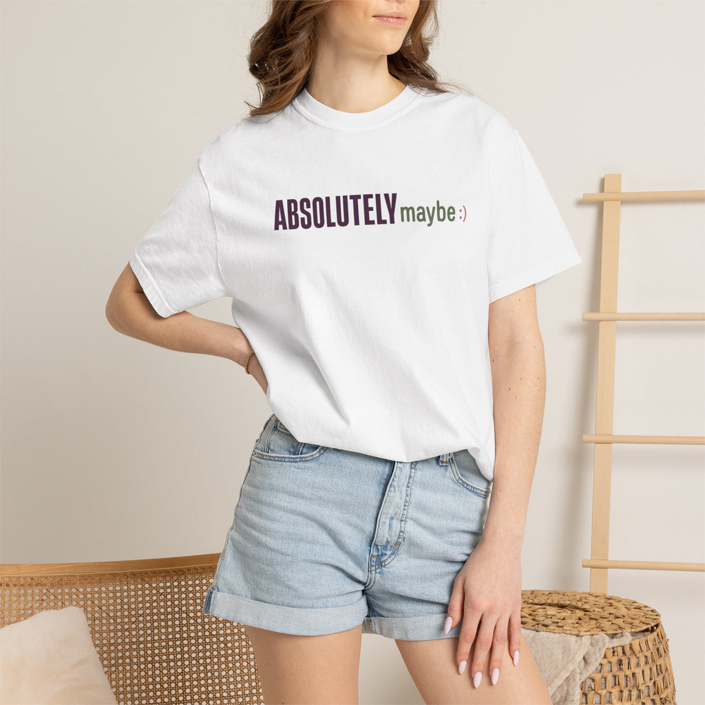 Absolutelymaybe Logo Minimal Graphic Tee