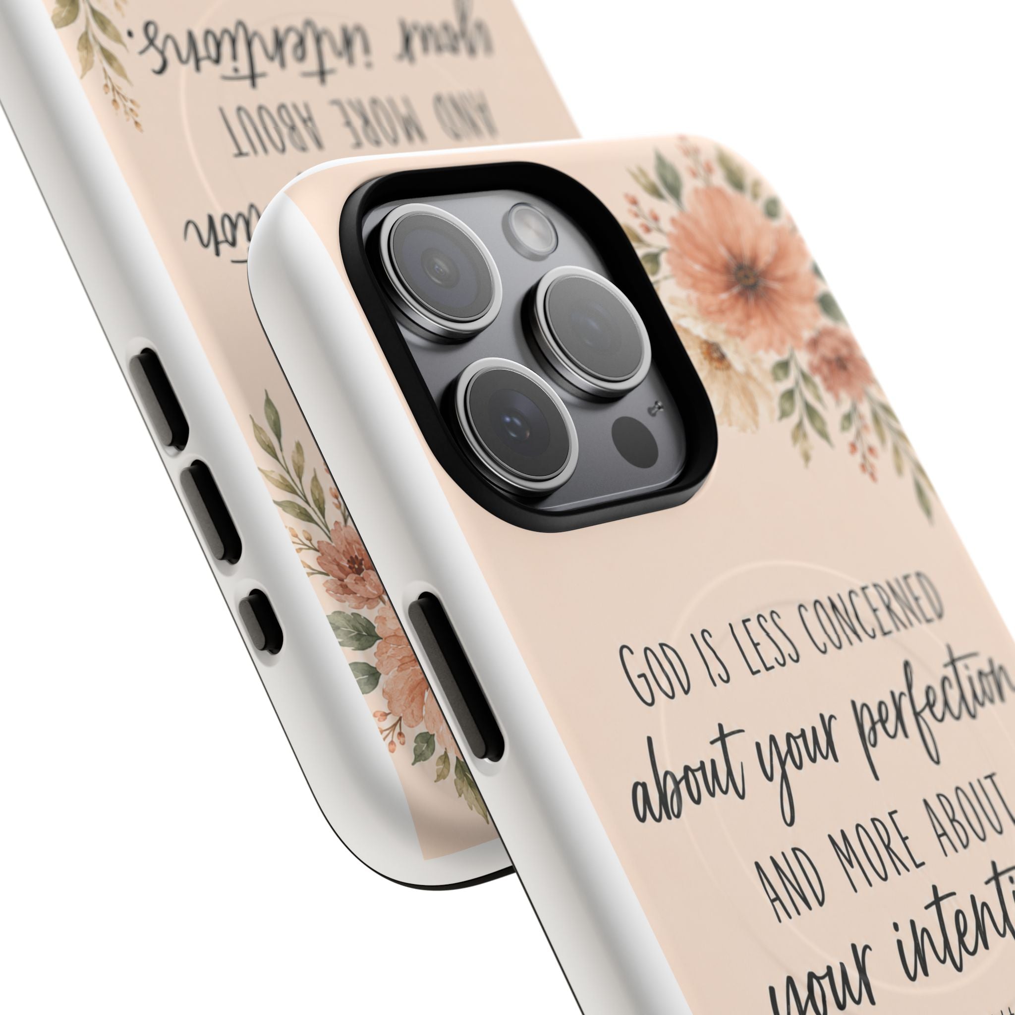 "God is less concerned about your perfection" Tough Magnetic Case