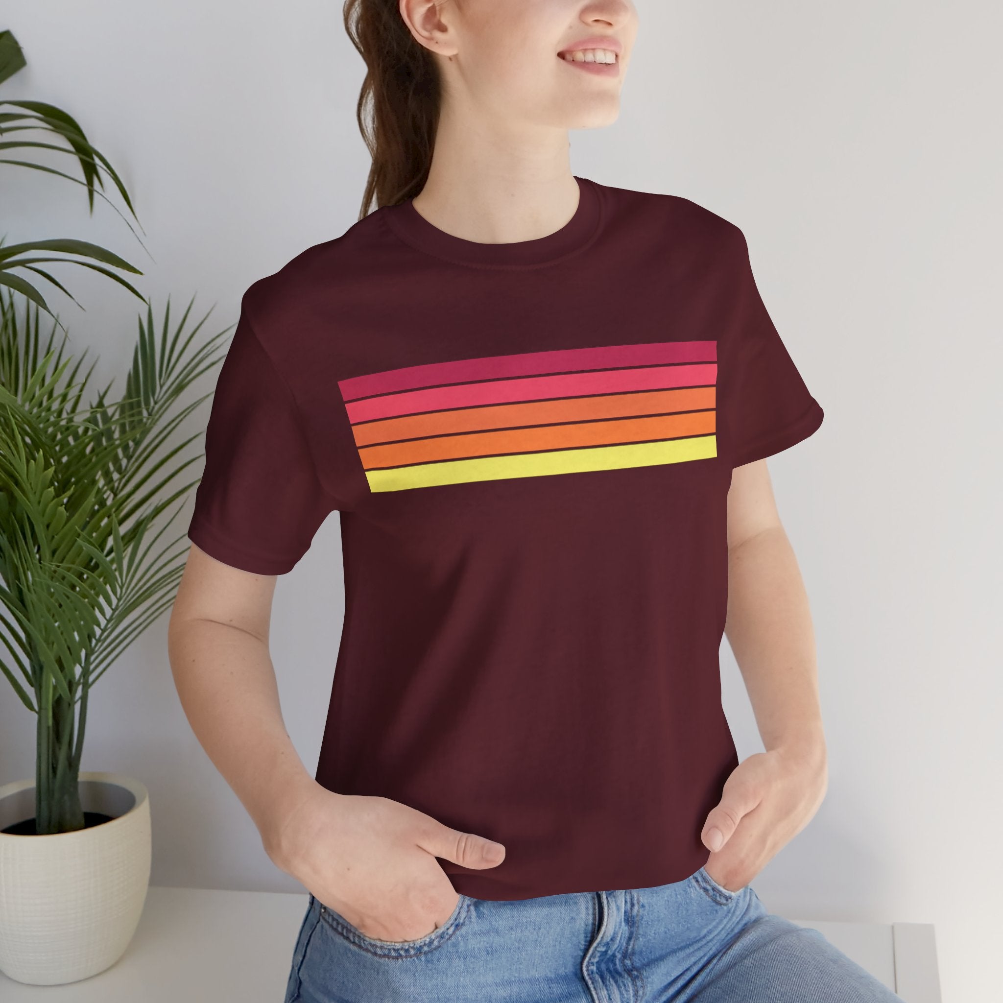 Retro Sunset Stripes T-Shirt
