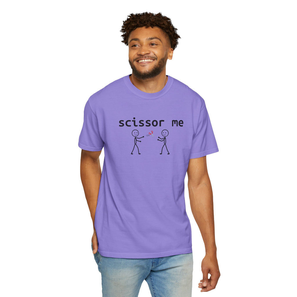 Scissor Me T-Shirt — Funny Stick Figure Adult Tee