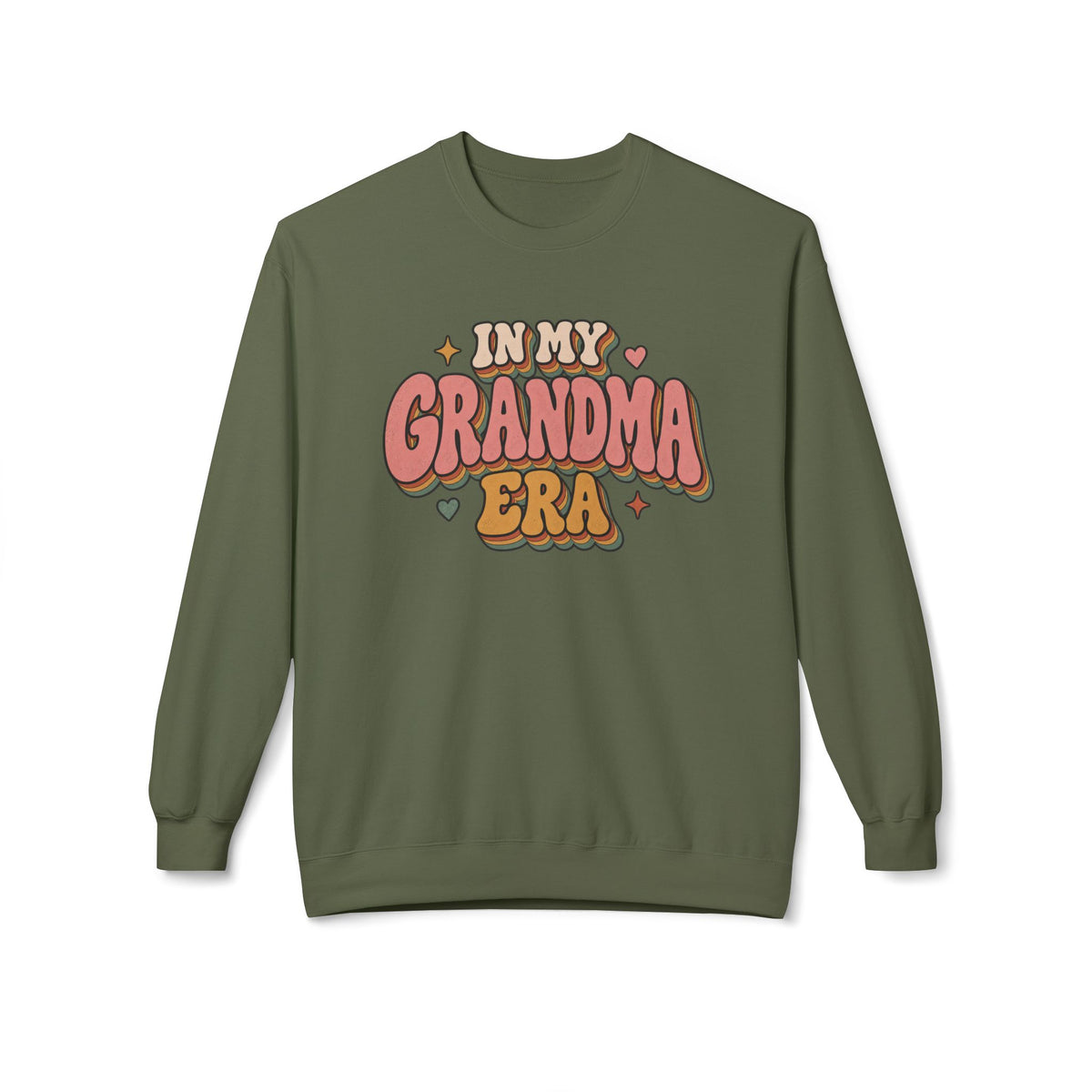"In My Grandma Era" Cozy Vintage Grandma Crewneck