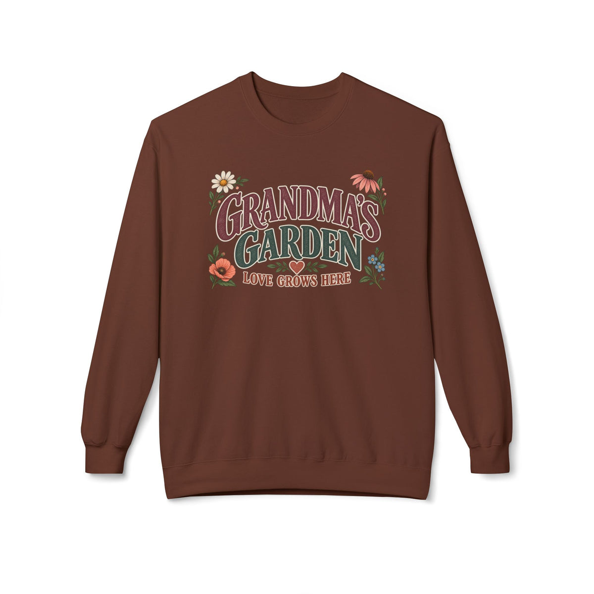 Grandma's Garden 'Love Grows Here' Floral Crewneck