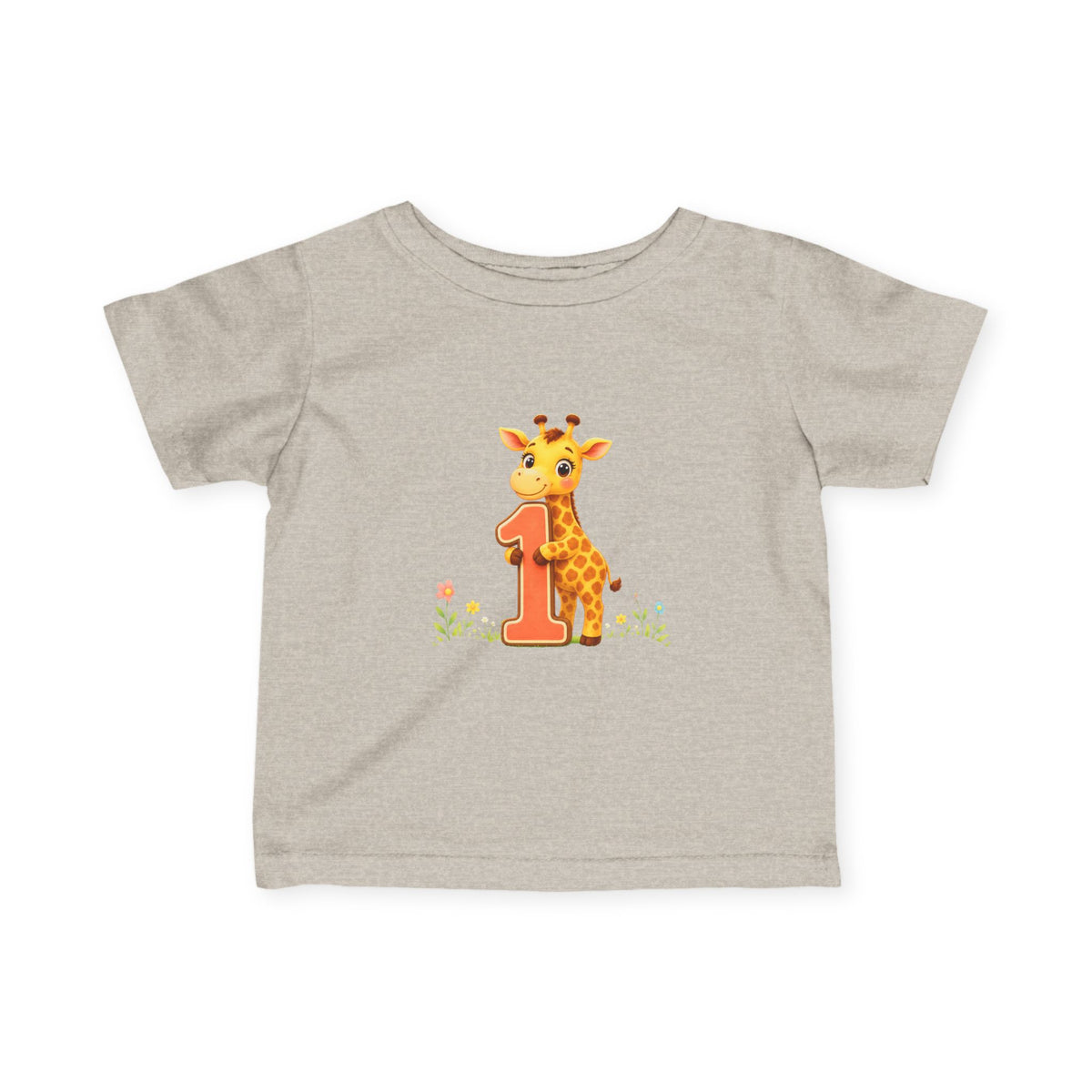 1st Birthday - Baby Giraffe Infant Tee