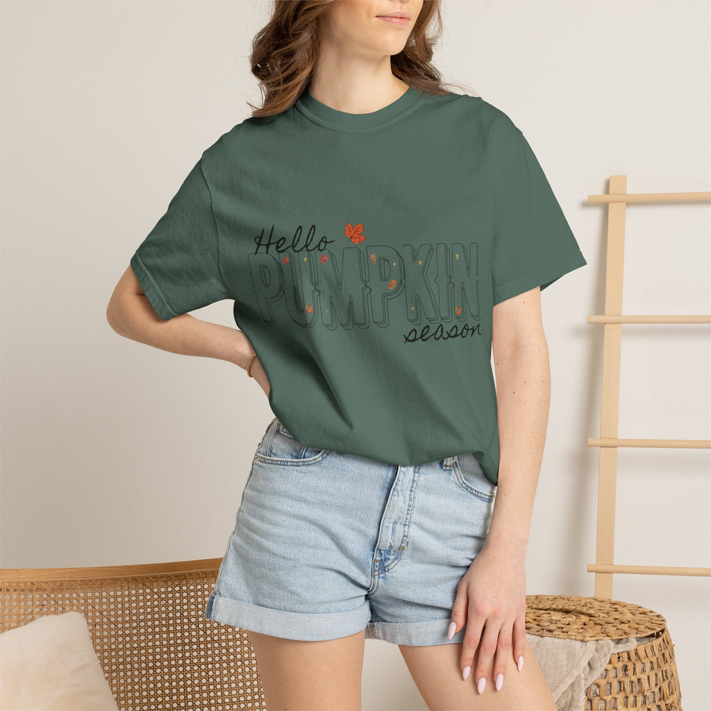 "Hello Pumpkin Season" Fall Graphic Tee