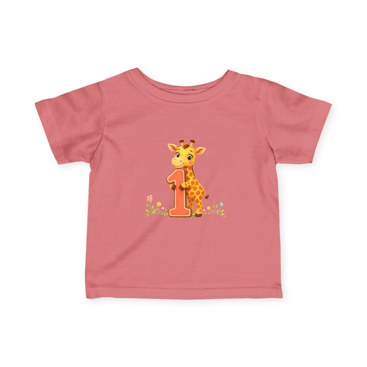 1st Birthday - Baby Giraffe Infant Tee