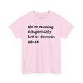 "We're running dangerously low on common sense" Funny Tee