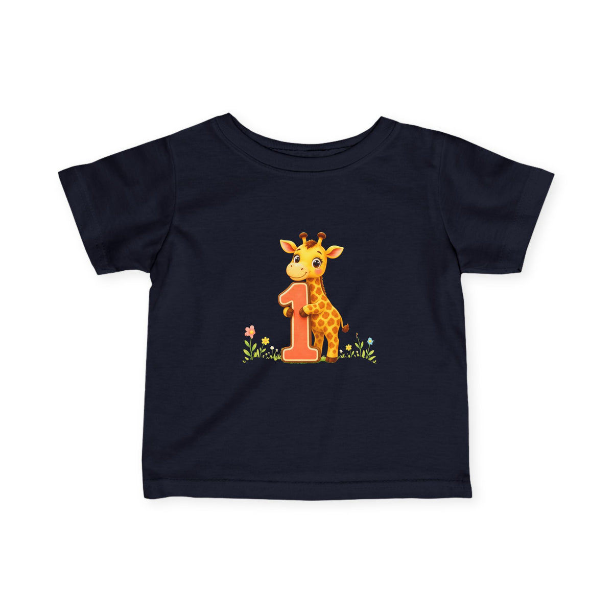 1st Birthday - Baby Giraffe Infant Tee