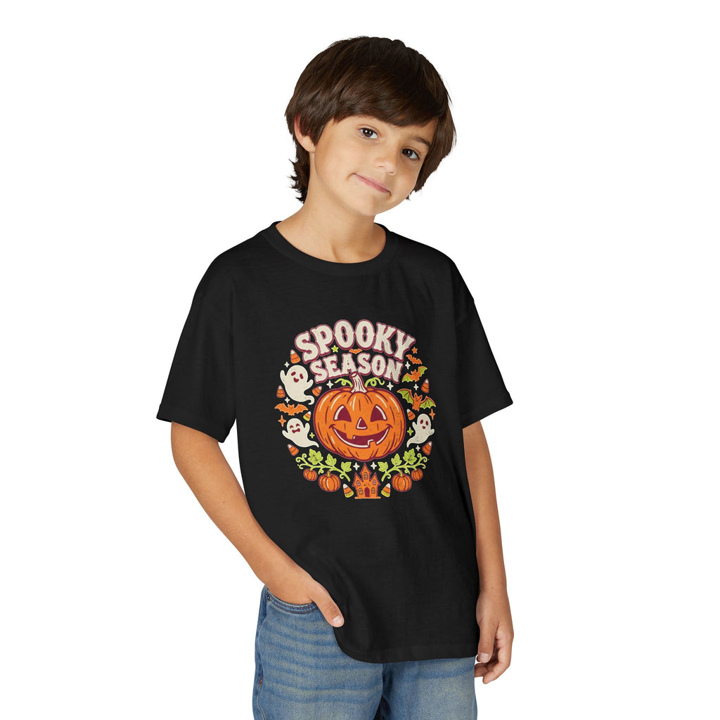 'Spooky Season' Big Pumpkin Halloween Kids Tee