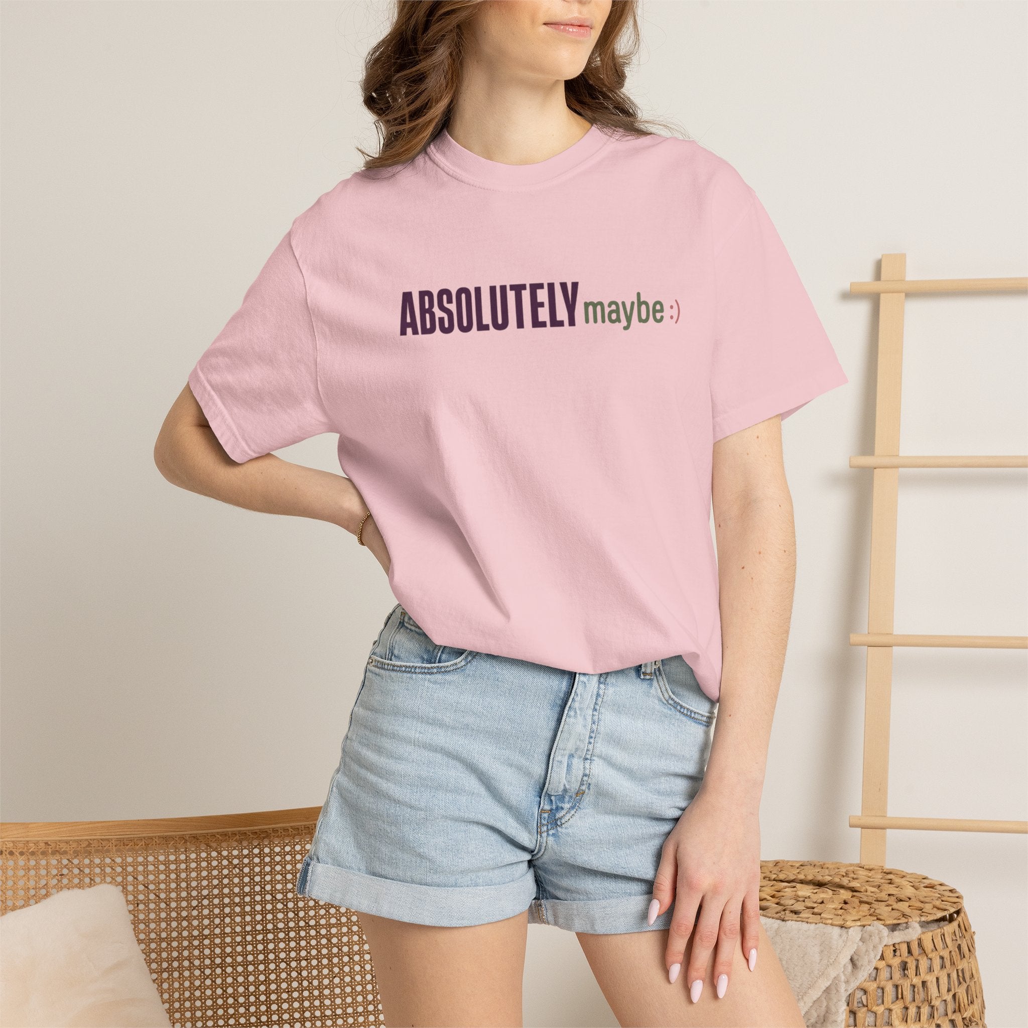 Absolutelymaybe Logo Minimal Graphic Tee