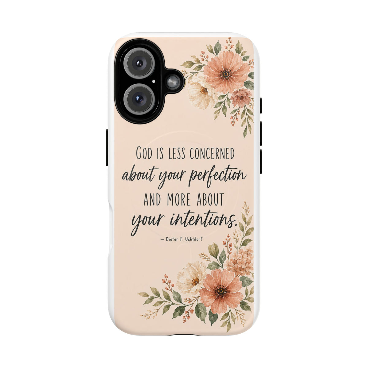 "God is less concerned about your perfection" Tough Magnetic Case