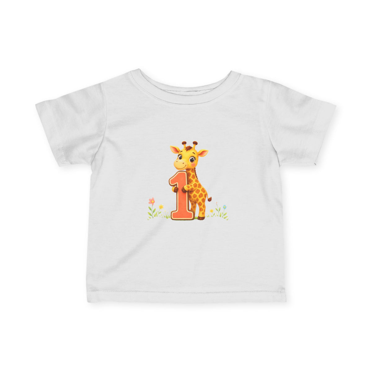 1st Birthday - Baby Giraffe Infant Tee