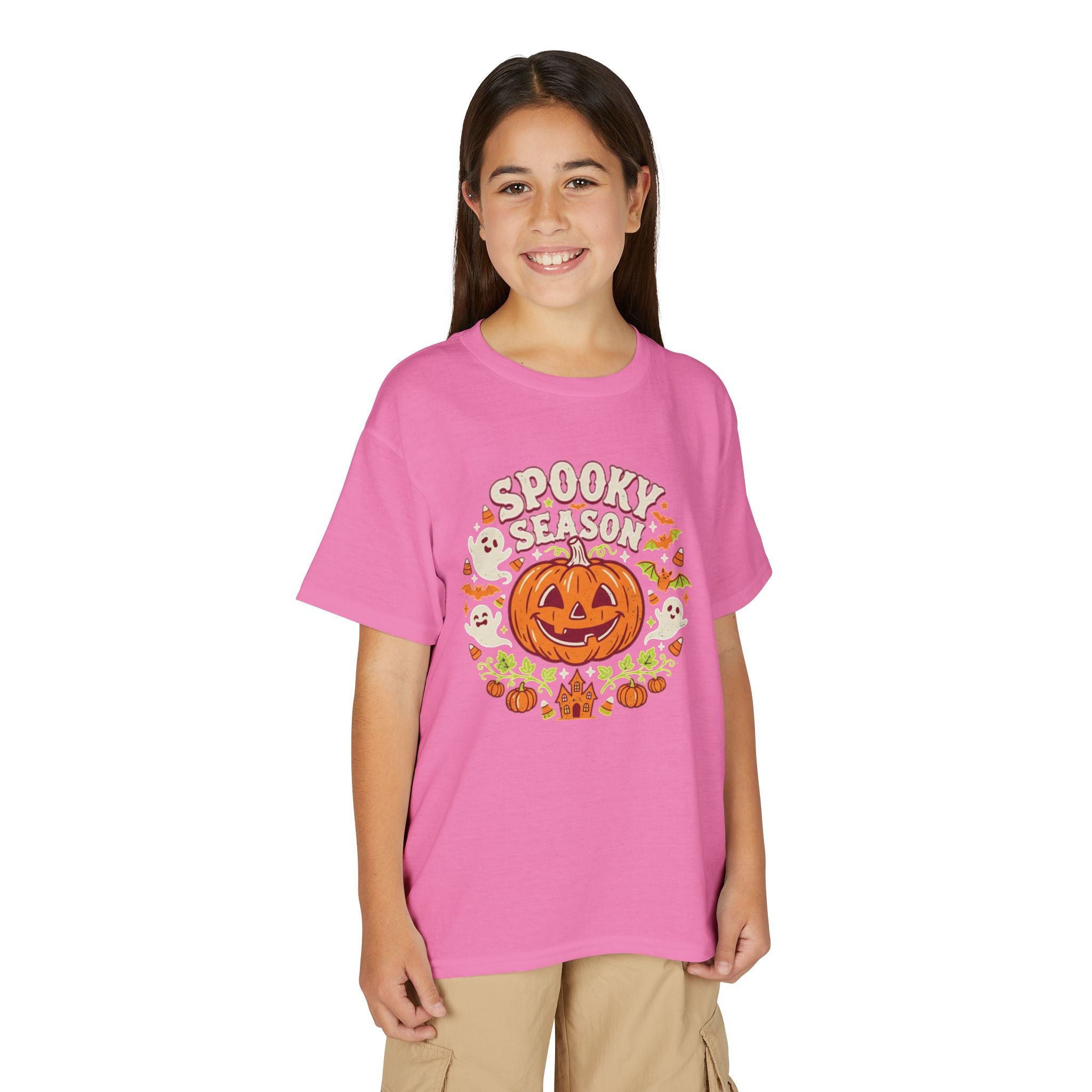 'Spooky Season' Big Pumpkin Halloween Kids Tee