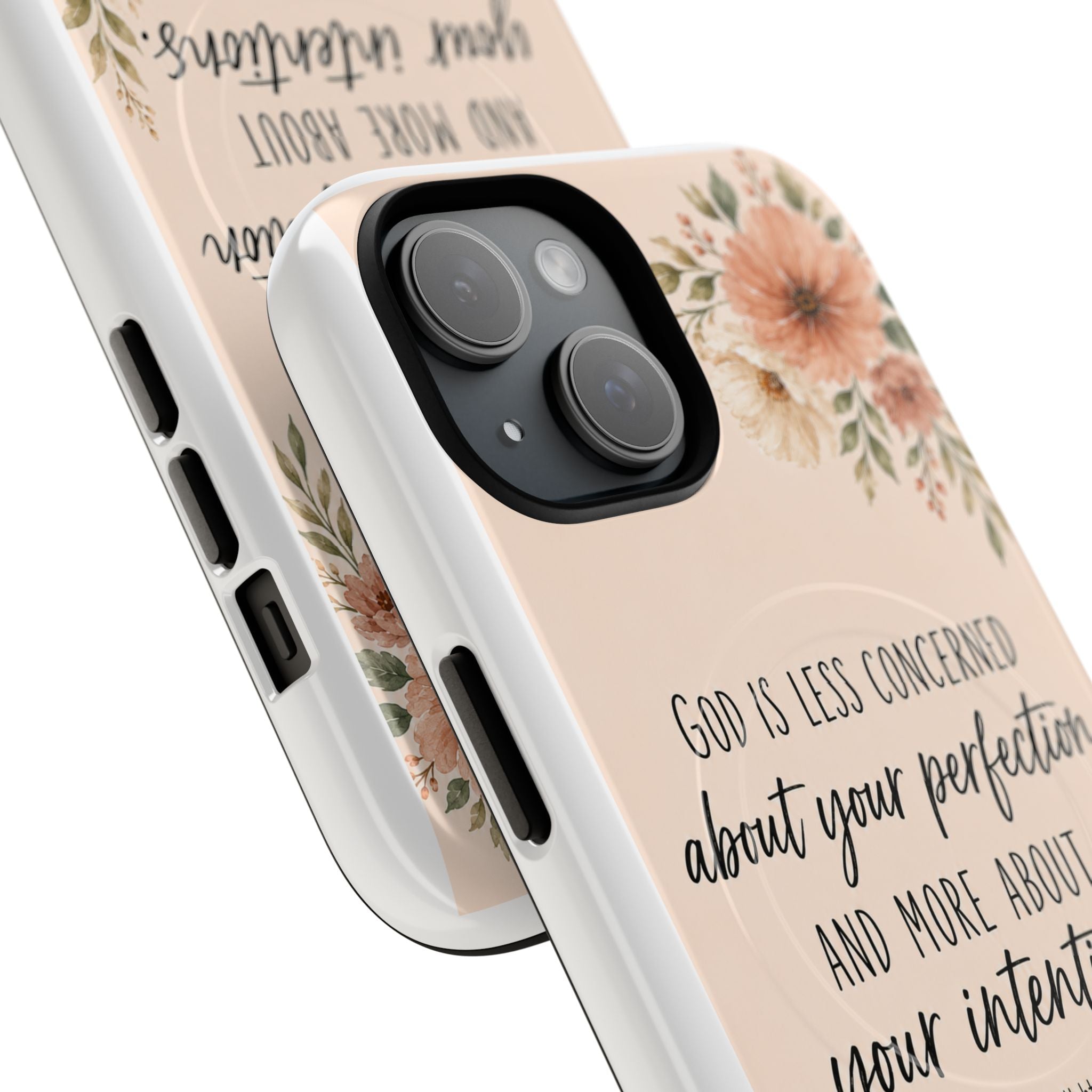 "God is less concerned about your perfection" Tough Magnetic Case