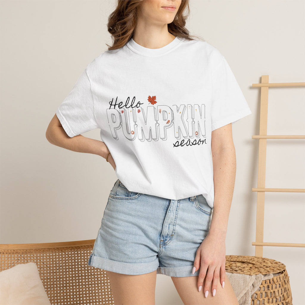 "Hello Pumpkin Season" Fall Graphic Tee