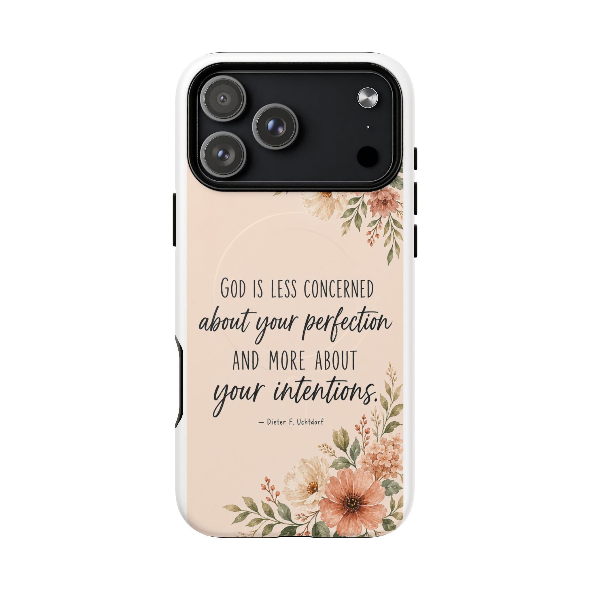 "God is less concerned about your perfection" Tough Magnetic Case