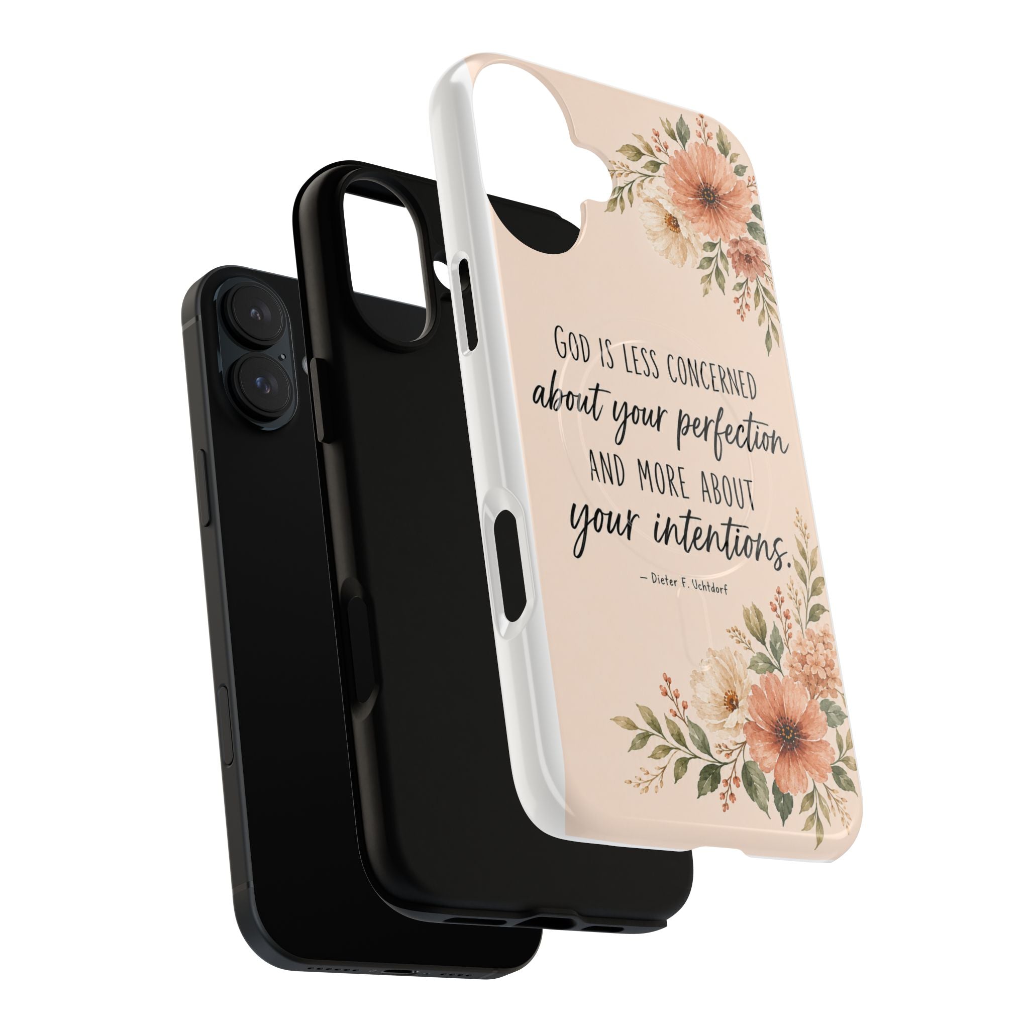"God is less concerned about your perfection" Tough Magnetic Case