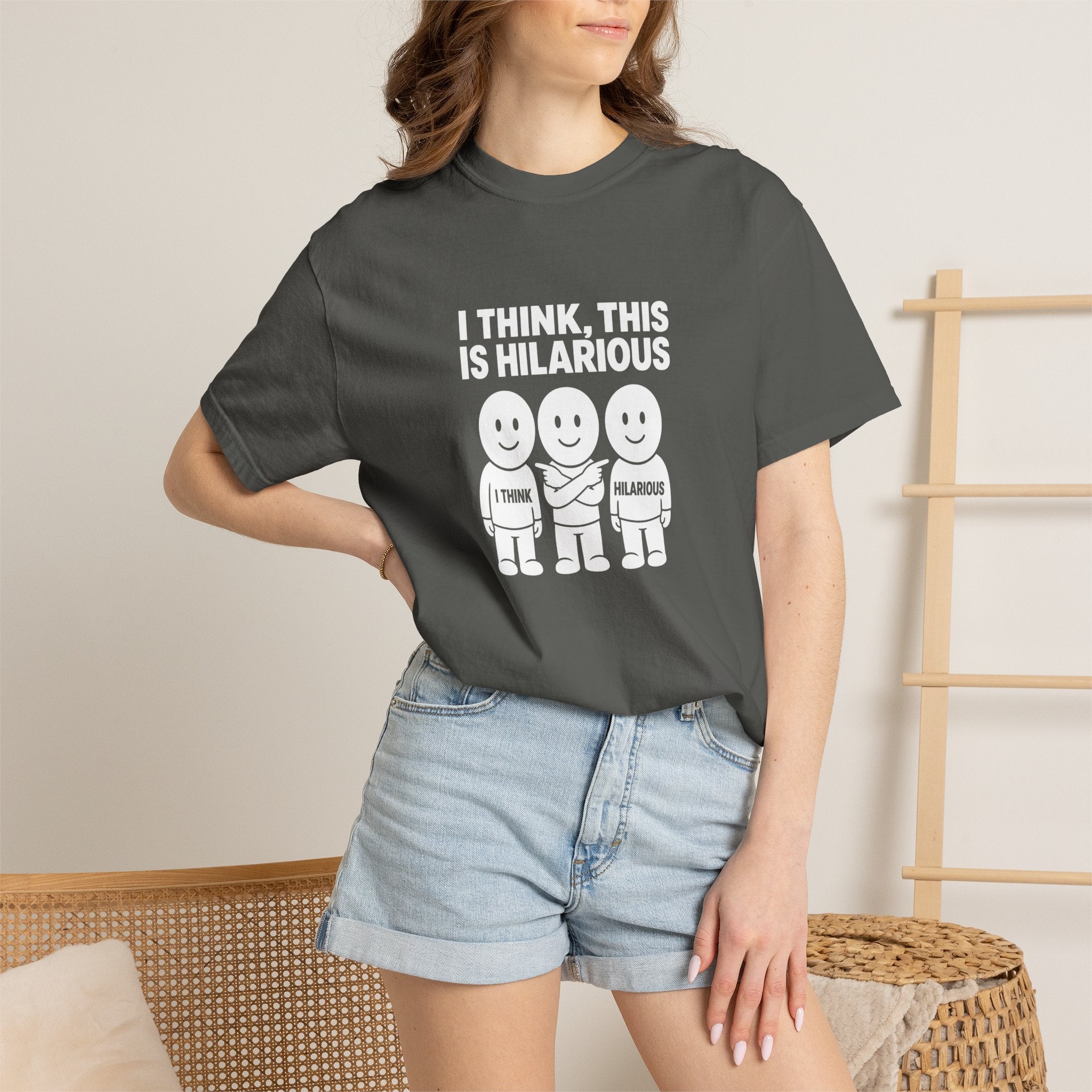 "I Think This Is Hilarious" Funny Stick Figure Tee
