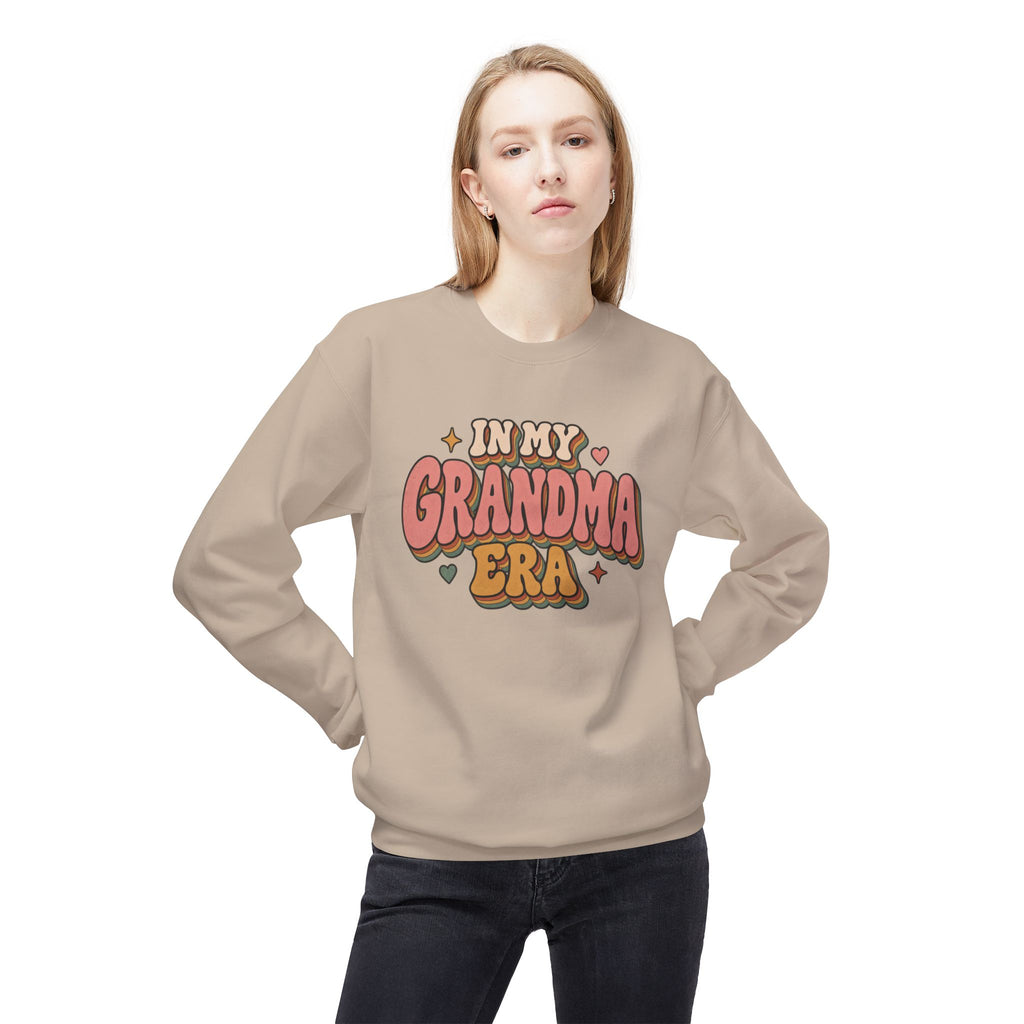 "In My Grandma Era" Cozy Vintage Grandma Crewneck