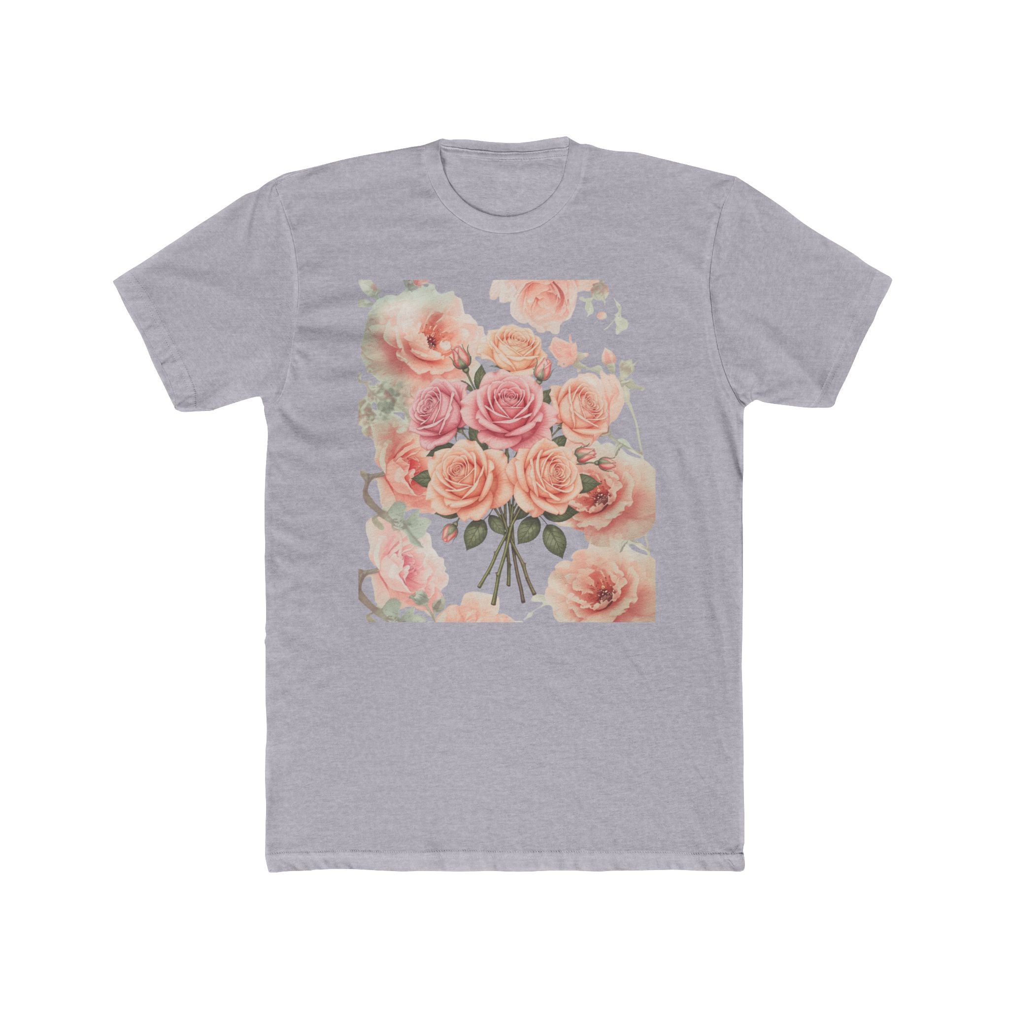Soft Pink Vintage Flower Tee