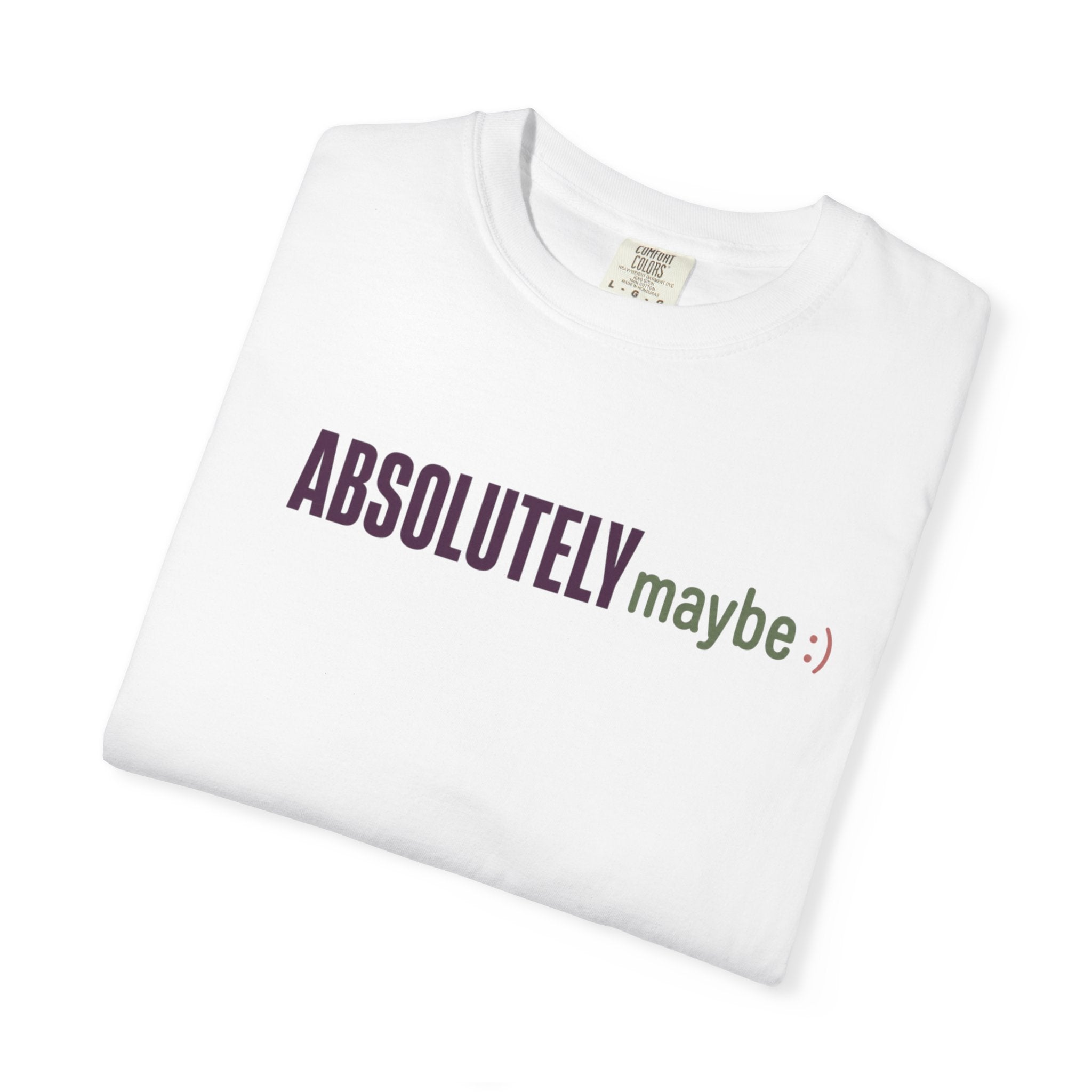 Absolutelymaybe Logo Minimal Graphic Tee