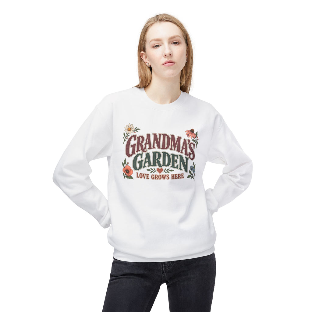 Grandma's Garden 'Love Grows Here' Floral Crewneck