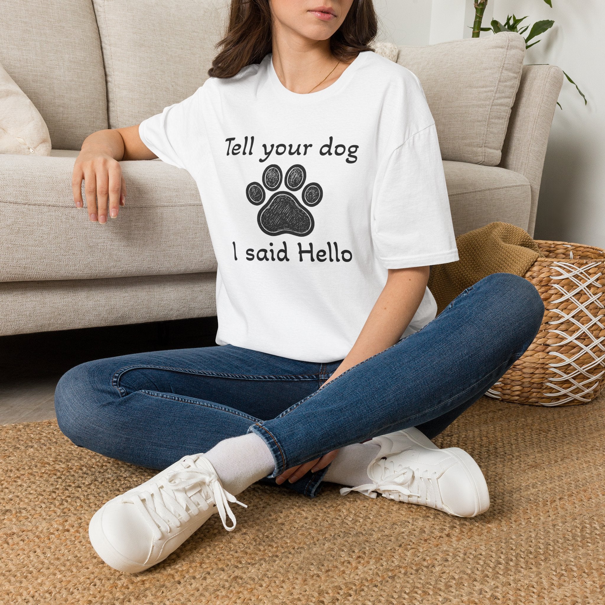 Cute Paw Print Dog Lover Tee