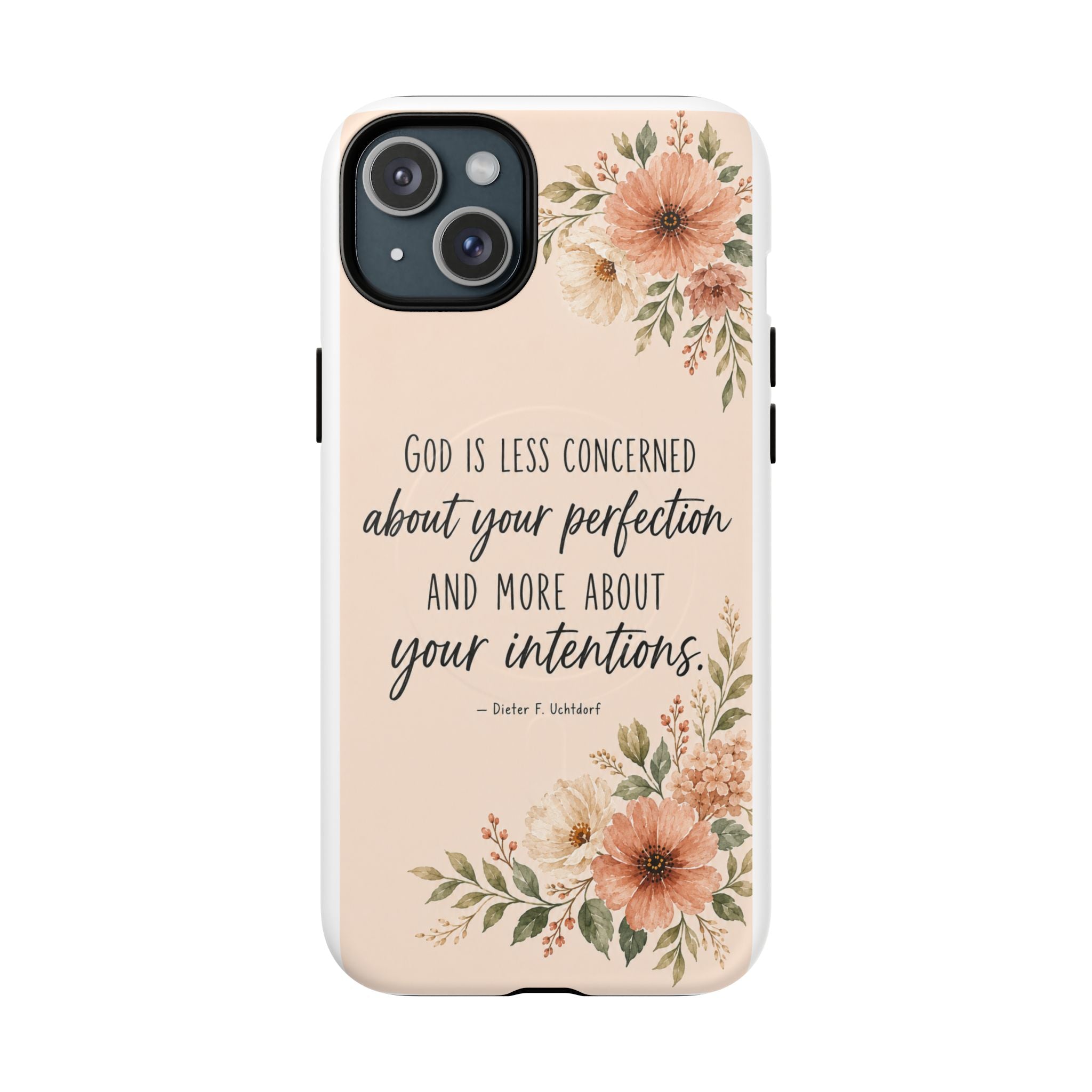 "God is less concerned about your perfection" Tough Magnetic Case