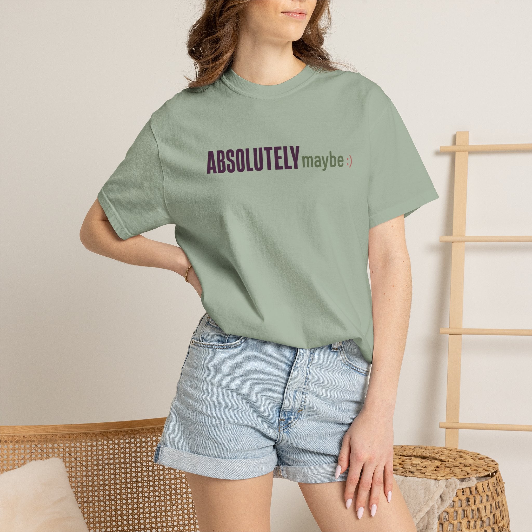 Absolutelymaybe Logo Minimal Graphic Tee