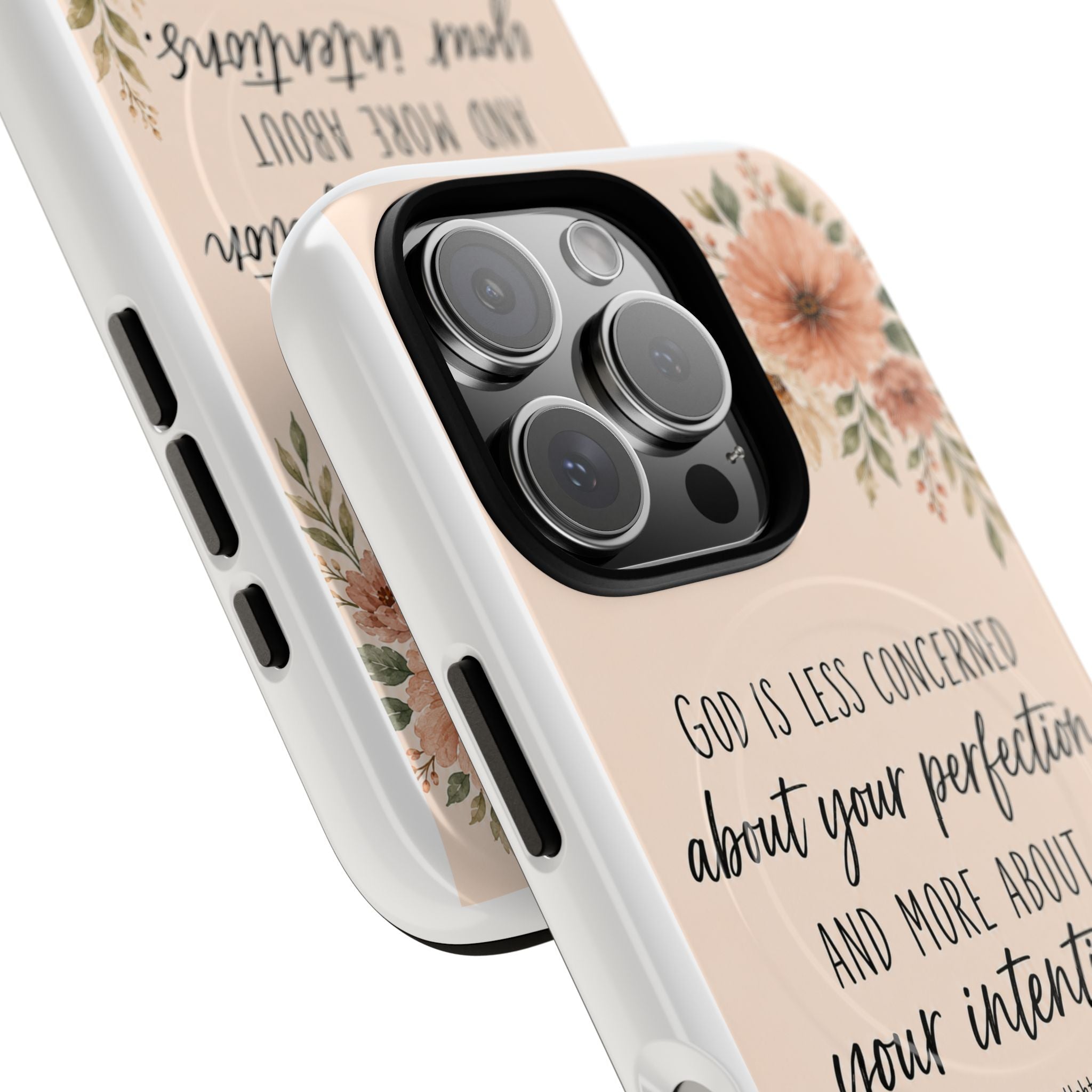 "God is less concerned about your perfection" Tough Magnetic Case