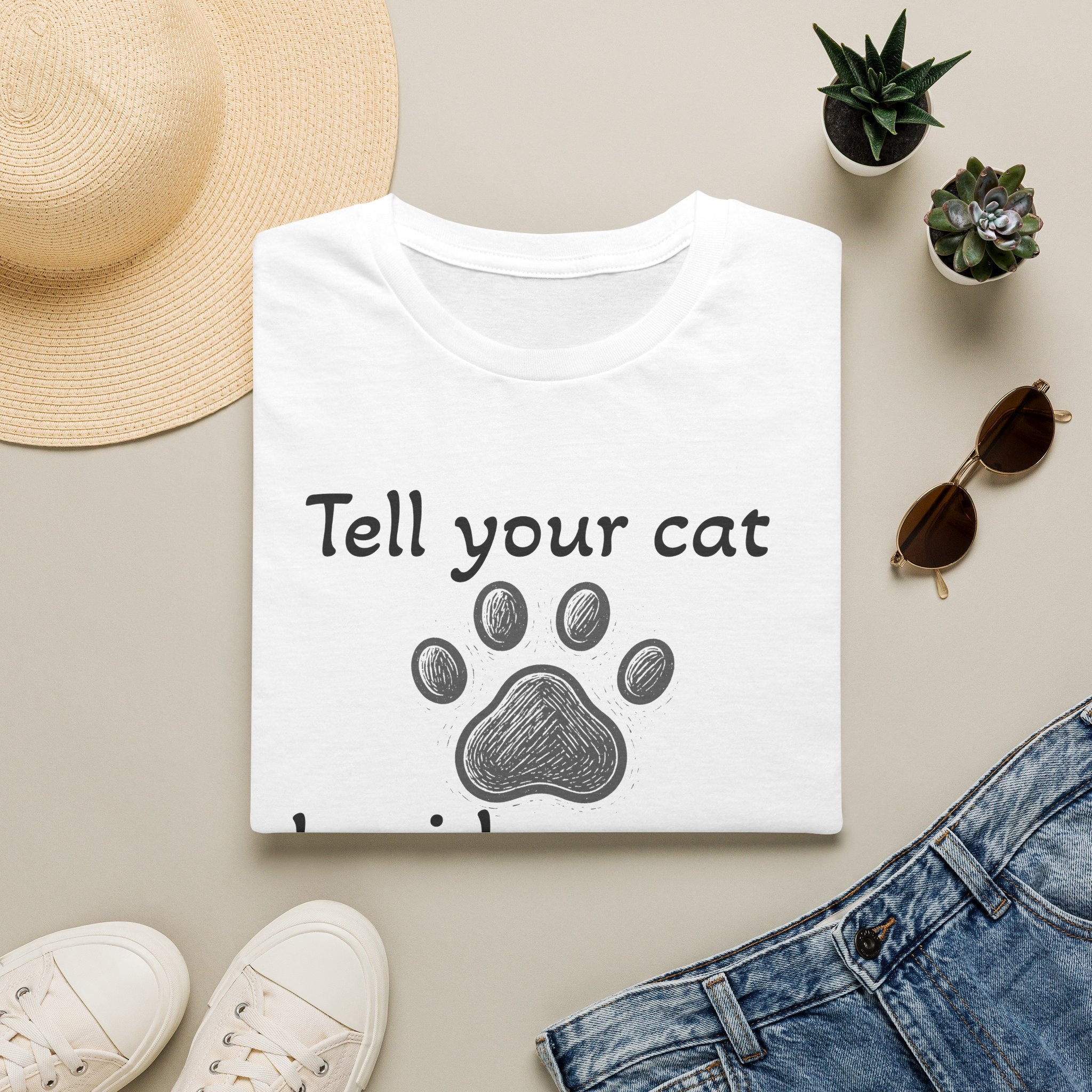 Cute Paw Print Kitten Lover Tee