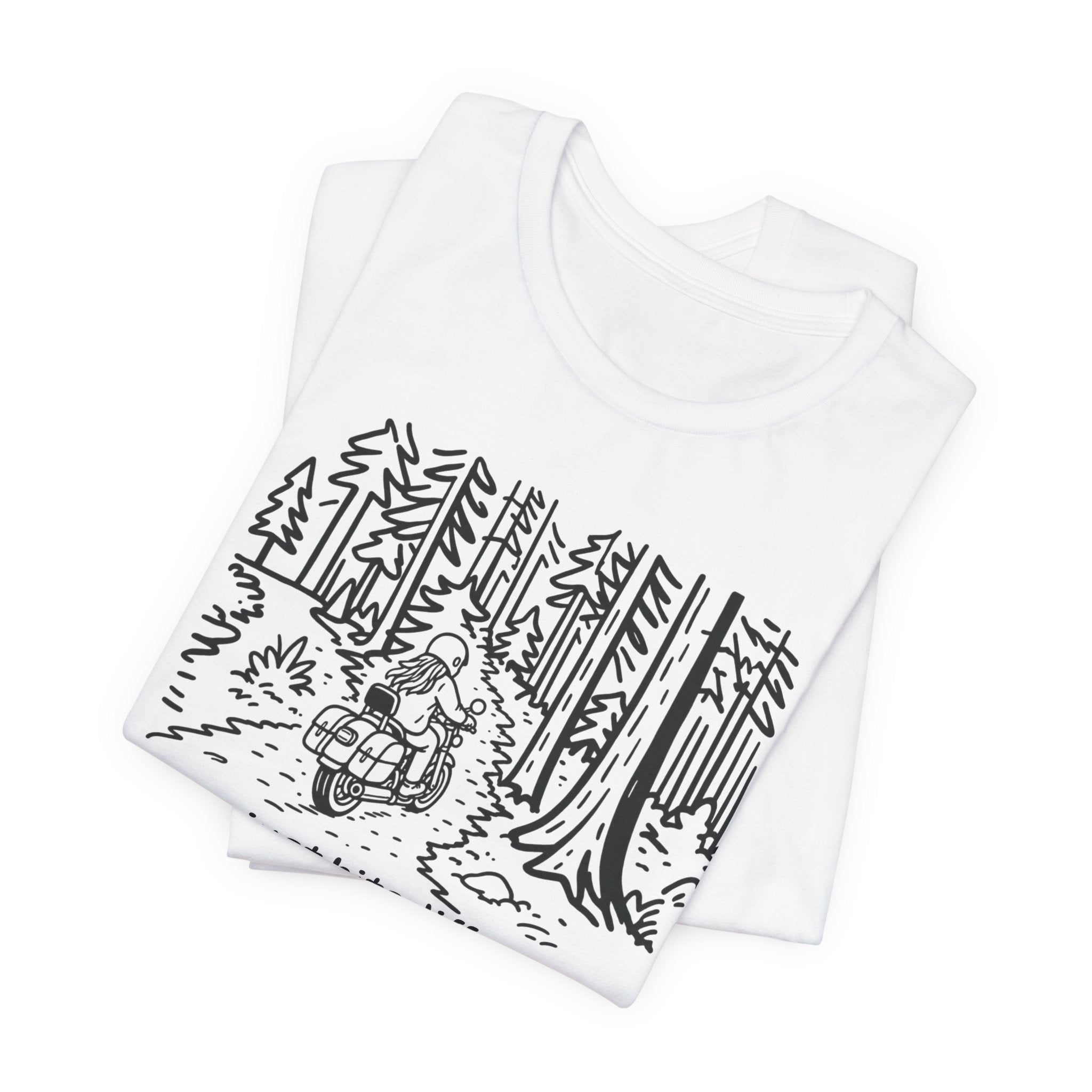 Nature Just Hits Differently - Motorcycle Female Graphic Tee