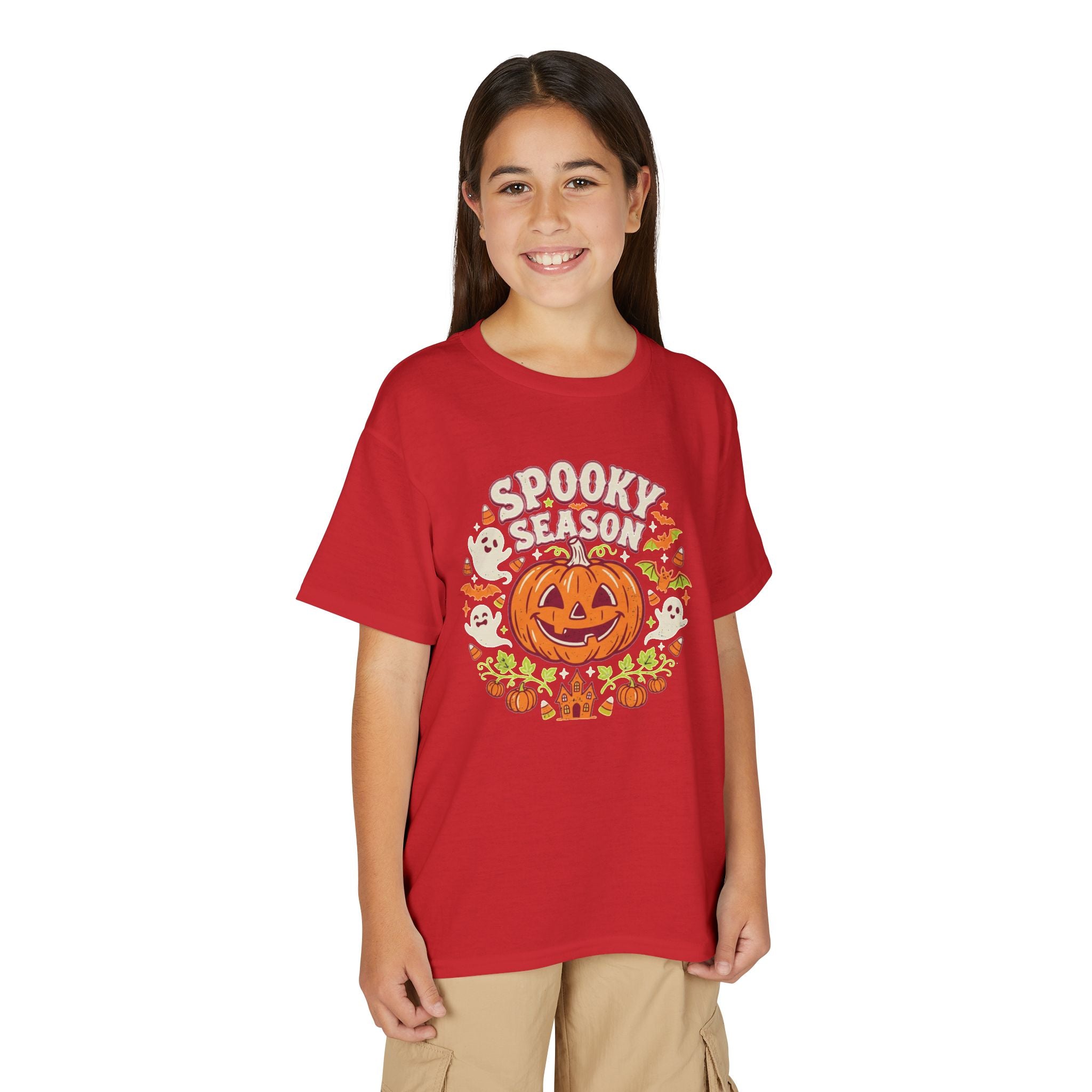 'Spooky Season' Big Pumpkin Halloween Kids Tee