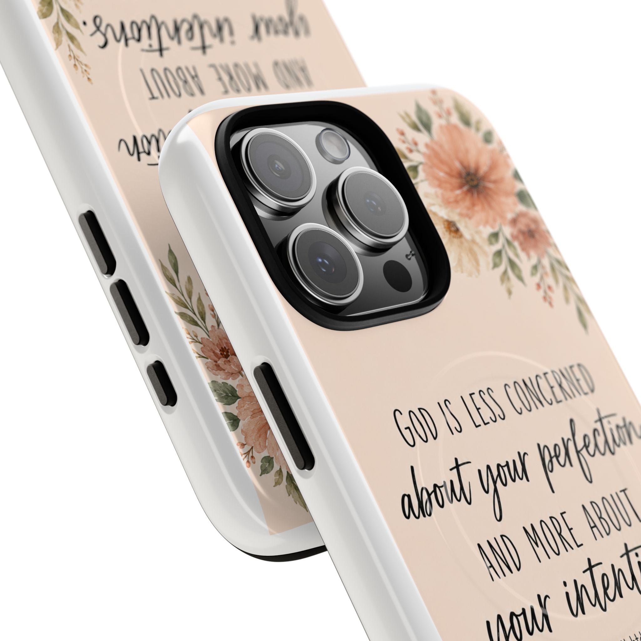 "God is less concerned about your perfection" Tough Magnetic Case