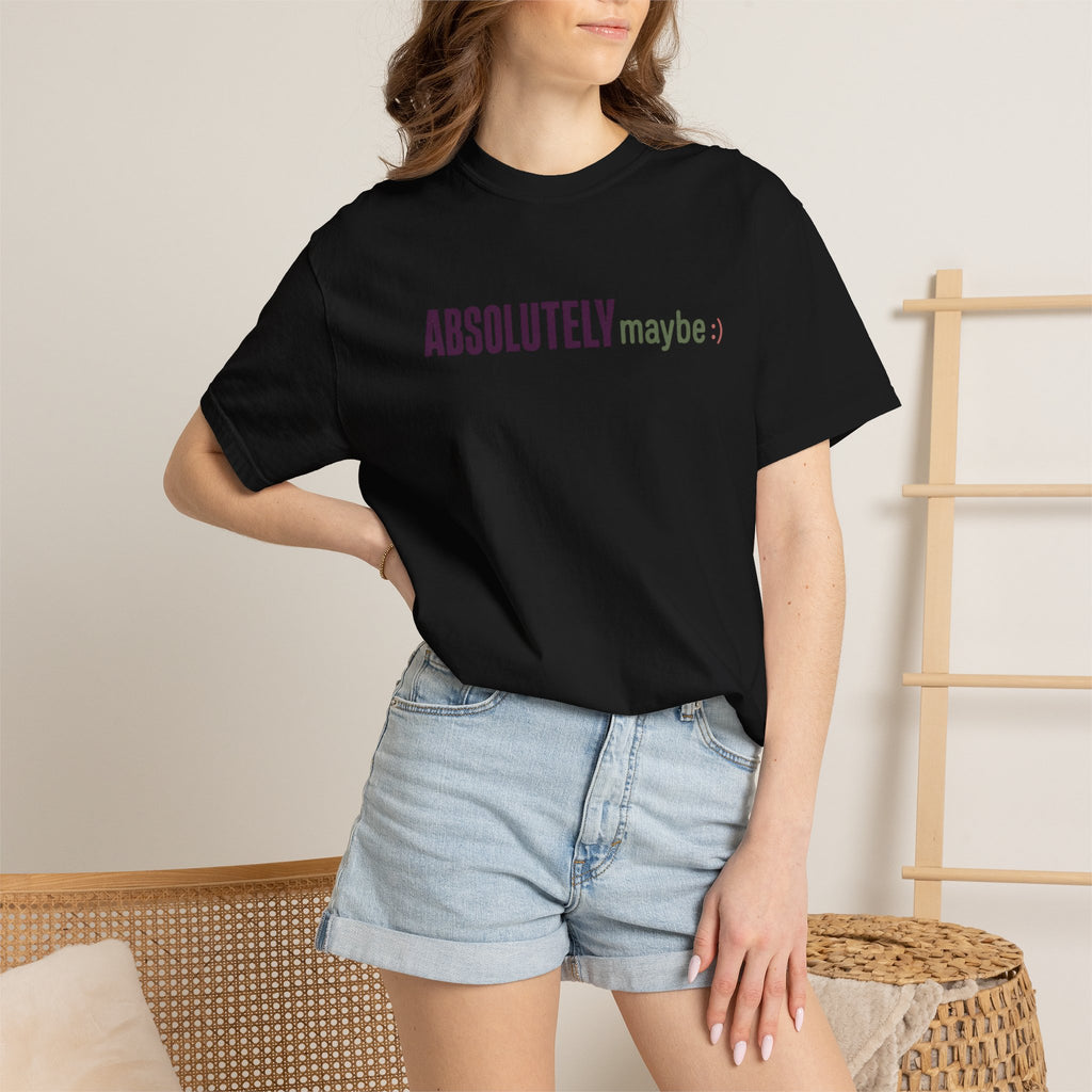 Absolutelymaybe Logo Minimal Graphic Tee