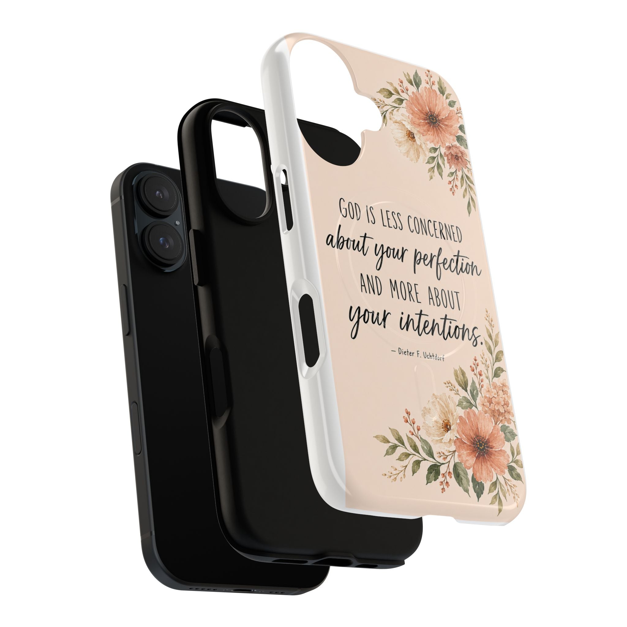 "God is less concerned about your perfection" Tough Magnetic Case