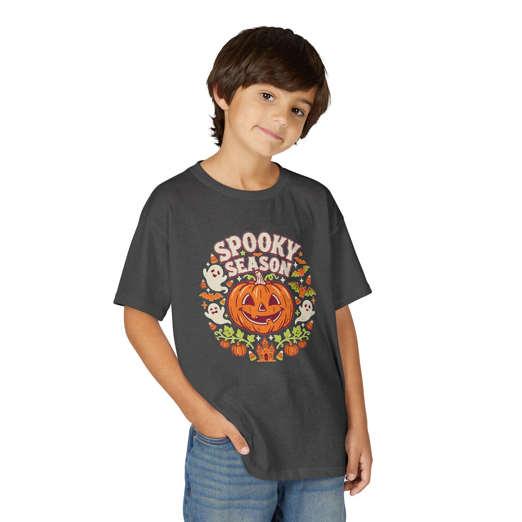 'Spooky Season' Big Pumpkin Halloween Kids Tee