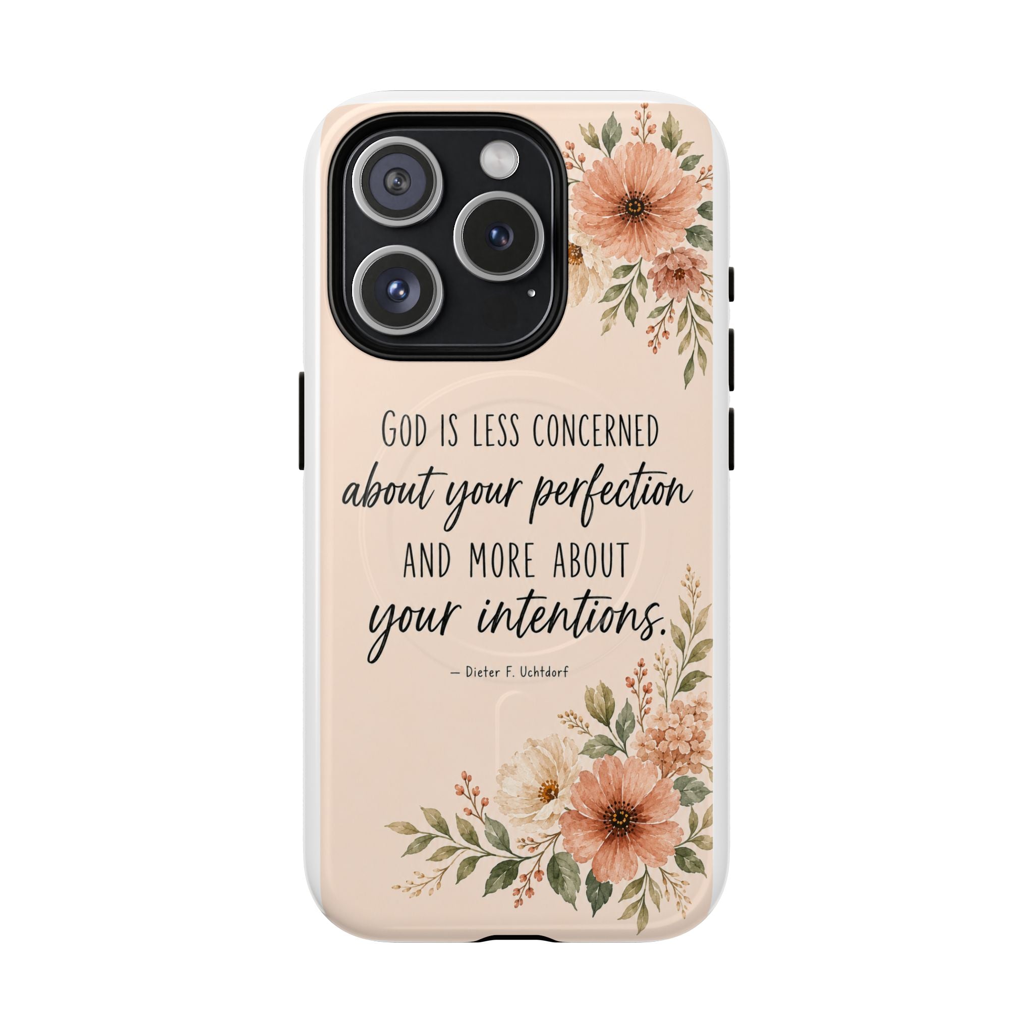 "God is less concerned about your perfection" Tough Magnetic Case