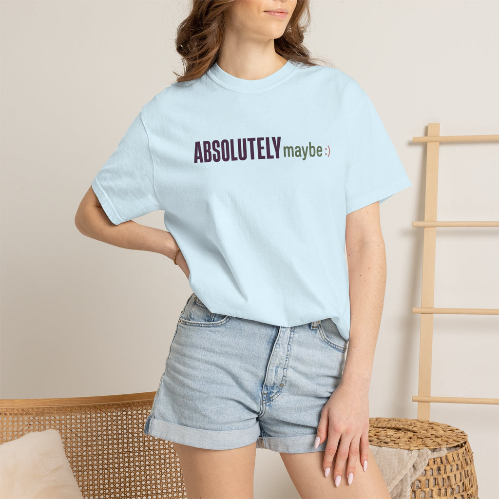 Absolutelymaybe Logo Minimal Graphic Tee