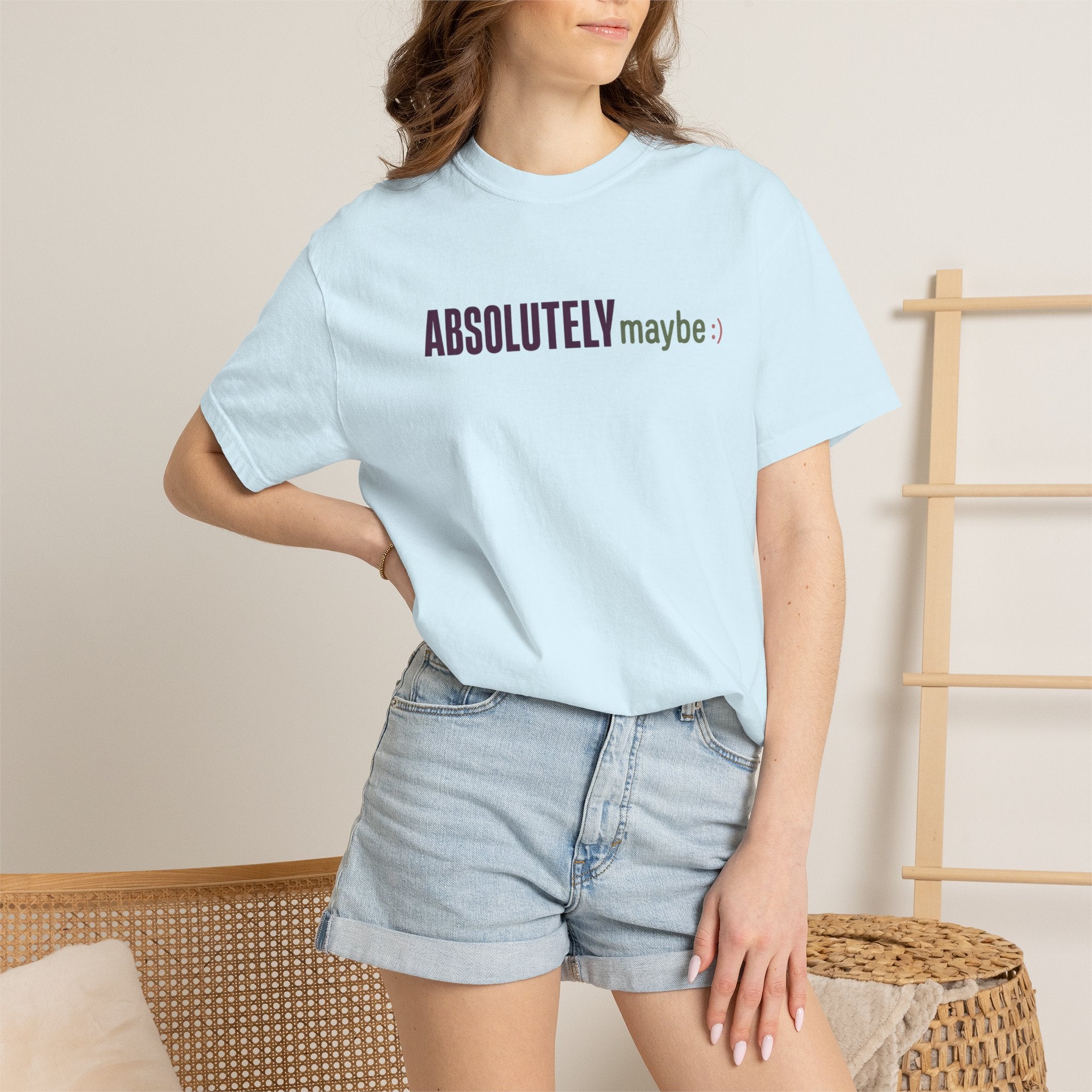 Absolutelymaybe Logo Minimal Graphic Tee