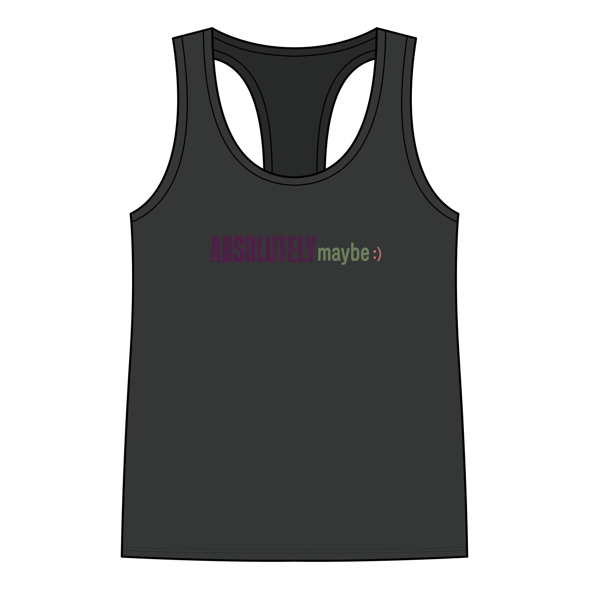 Racerback Tank - 'Absolutelymaybe' Logo