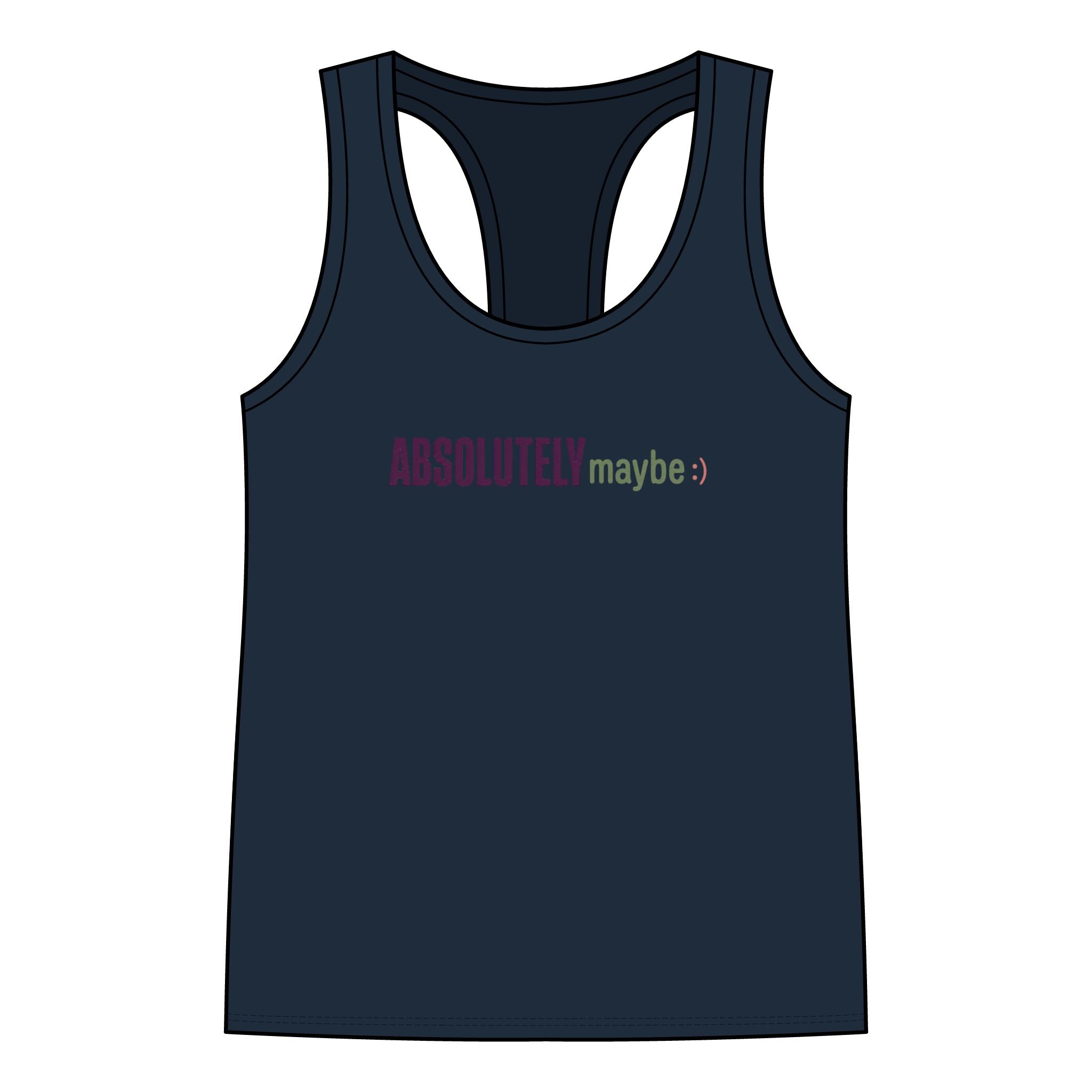 Racerback Tank - 'Absolutelymaybe' Logo