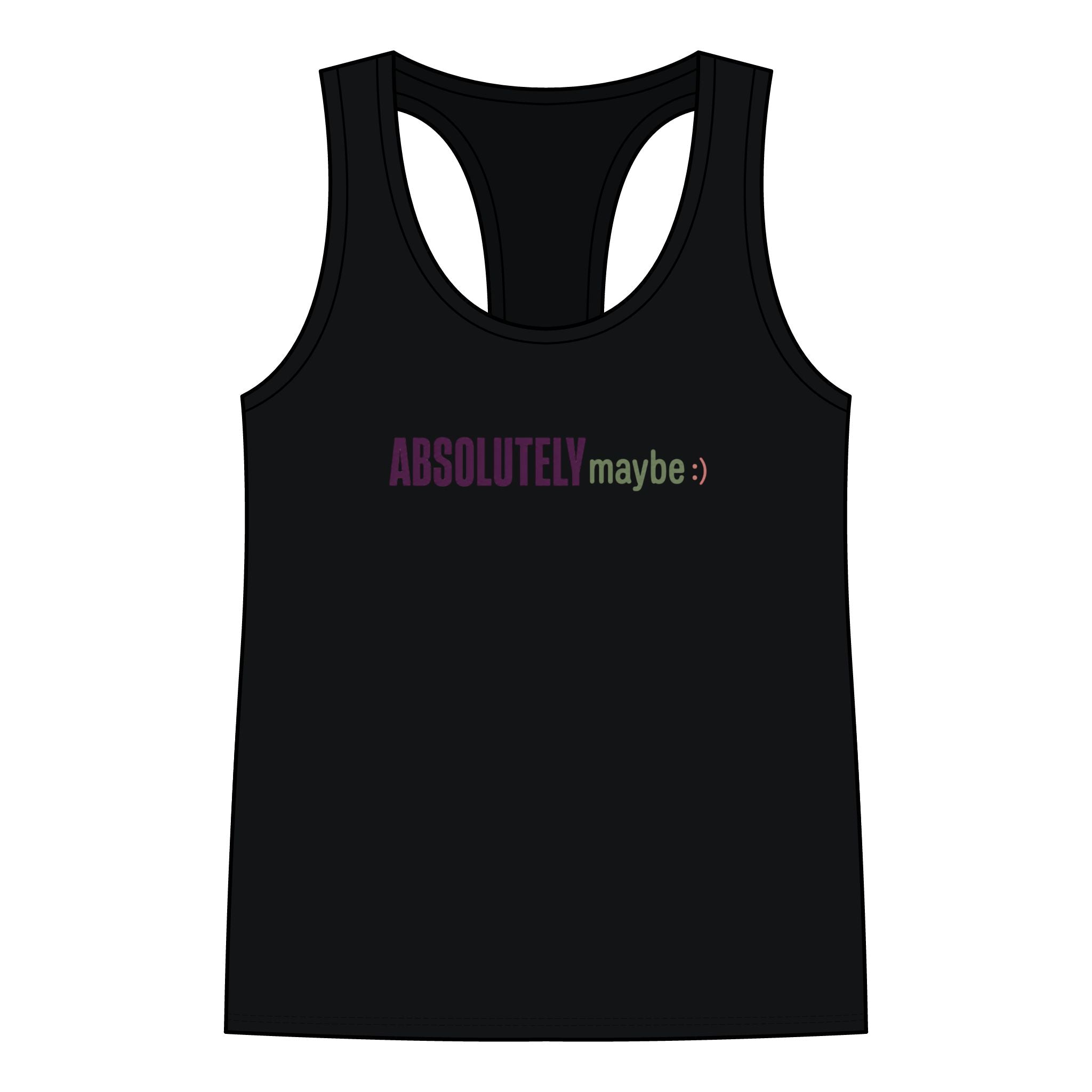 Racerback Tank - 'Absolutelymaybe' Logo