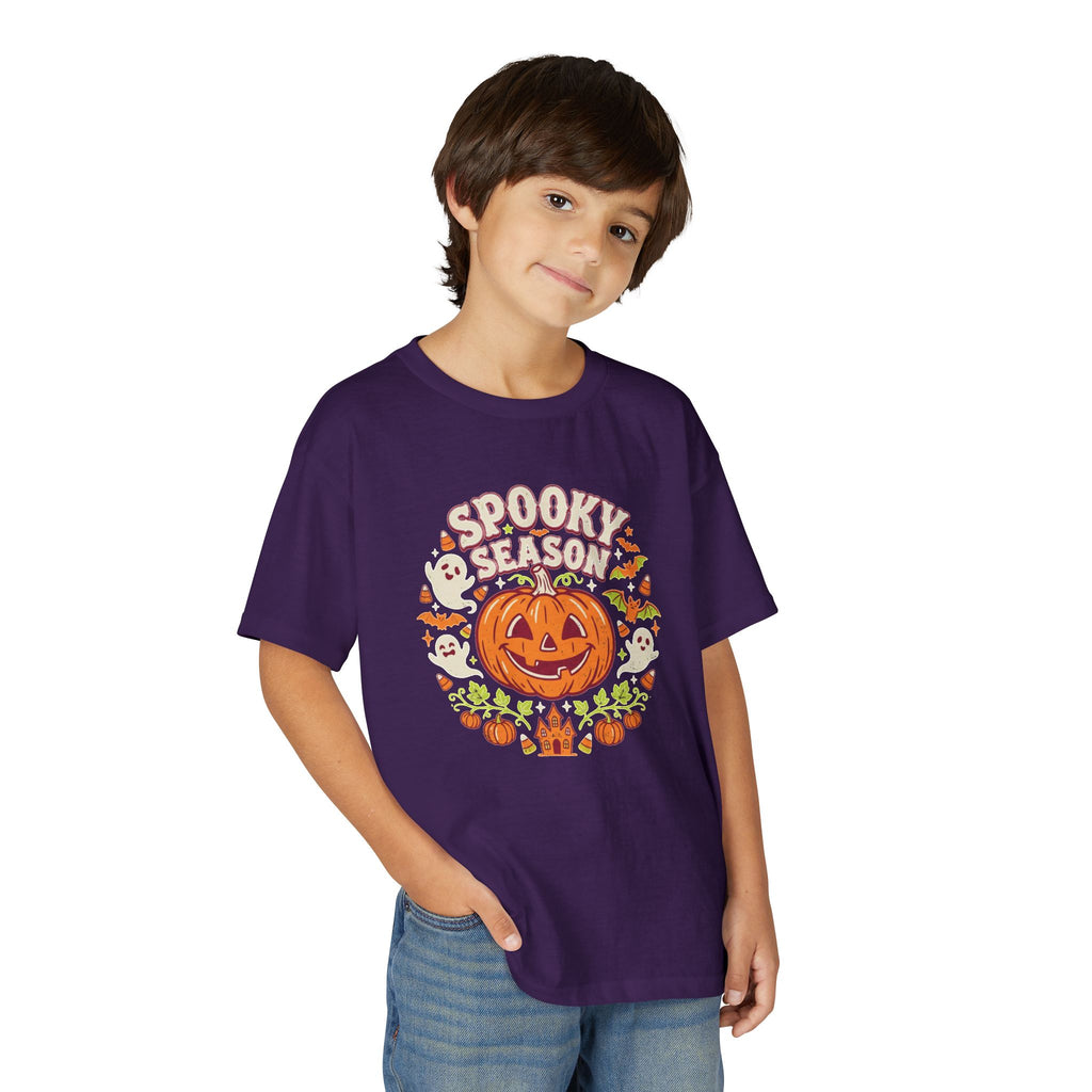 'Spooky Season' Big Pumpkin Halloween Kids Tee