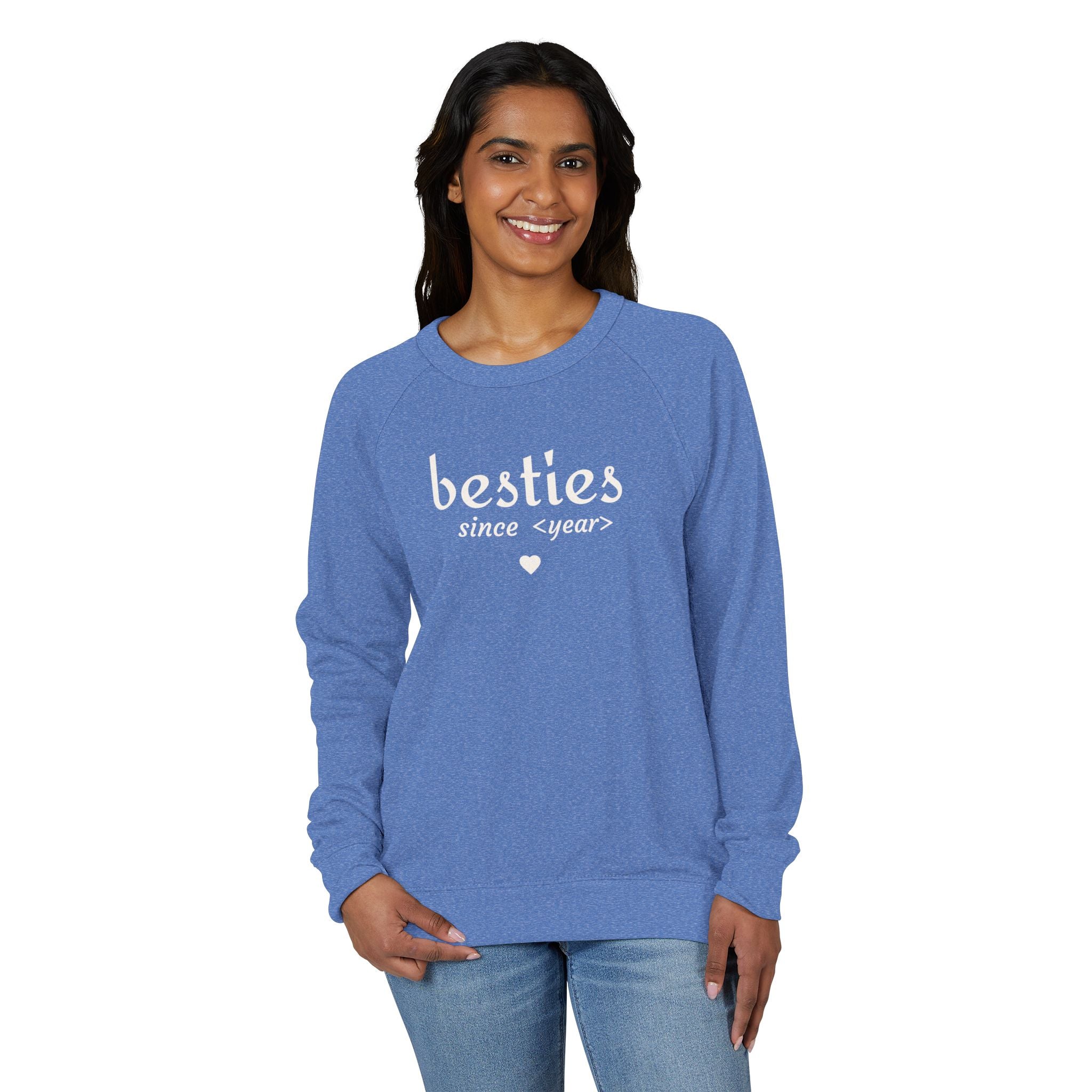 Besties Since <year> Crewneck Sweatshirt — Friendship Gift Pullover