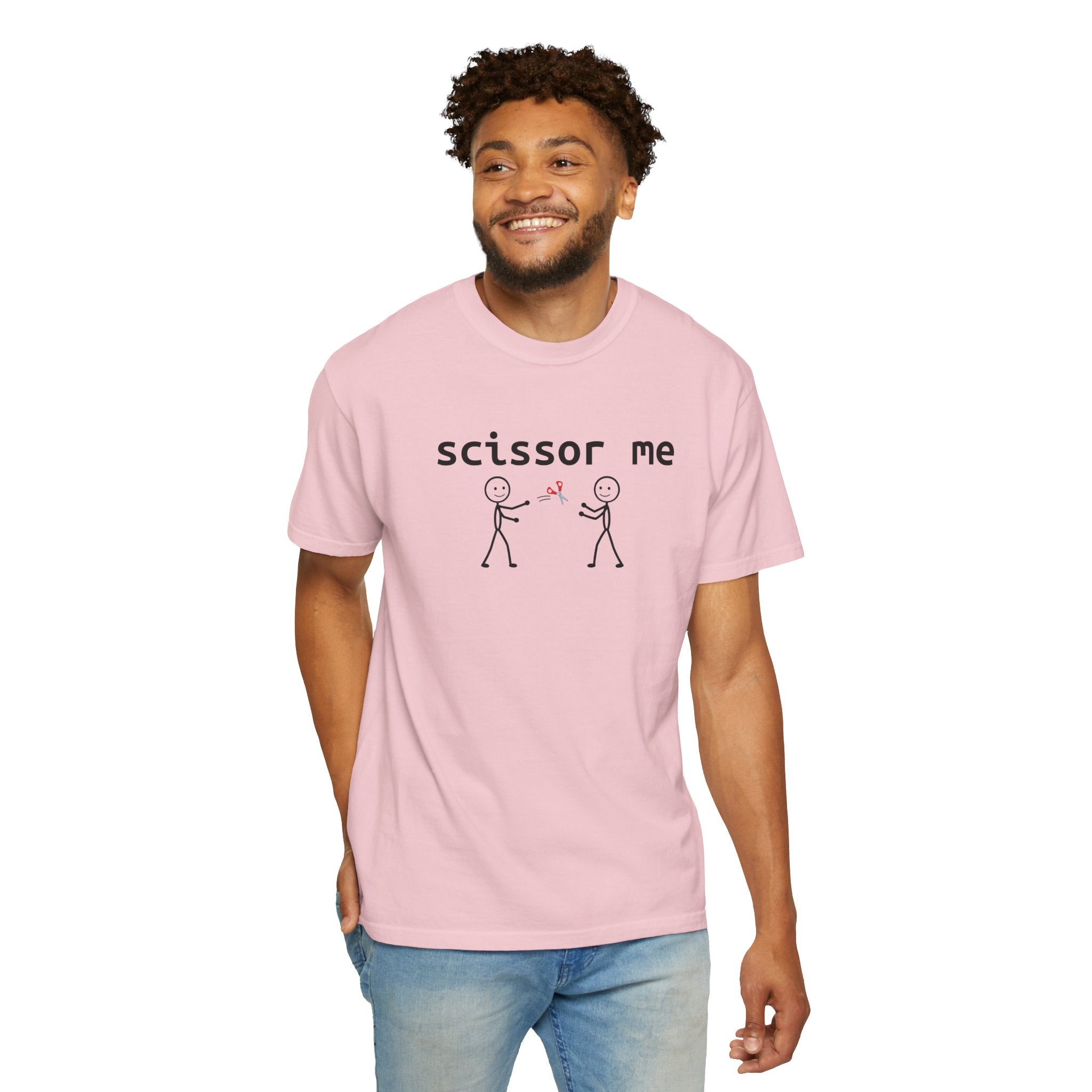 Scissor Me T-Shirt — Funny Stick Figure Adult Tee
