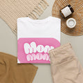 Retro Bubble Text Mom Tee - Pink
