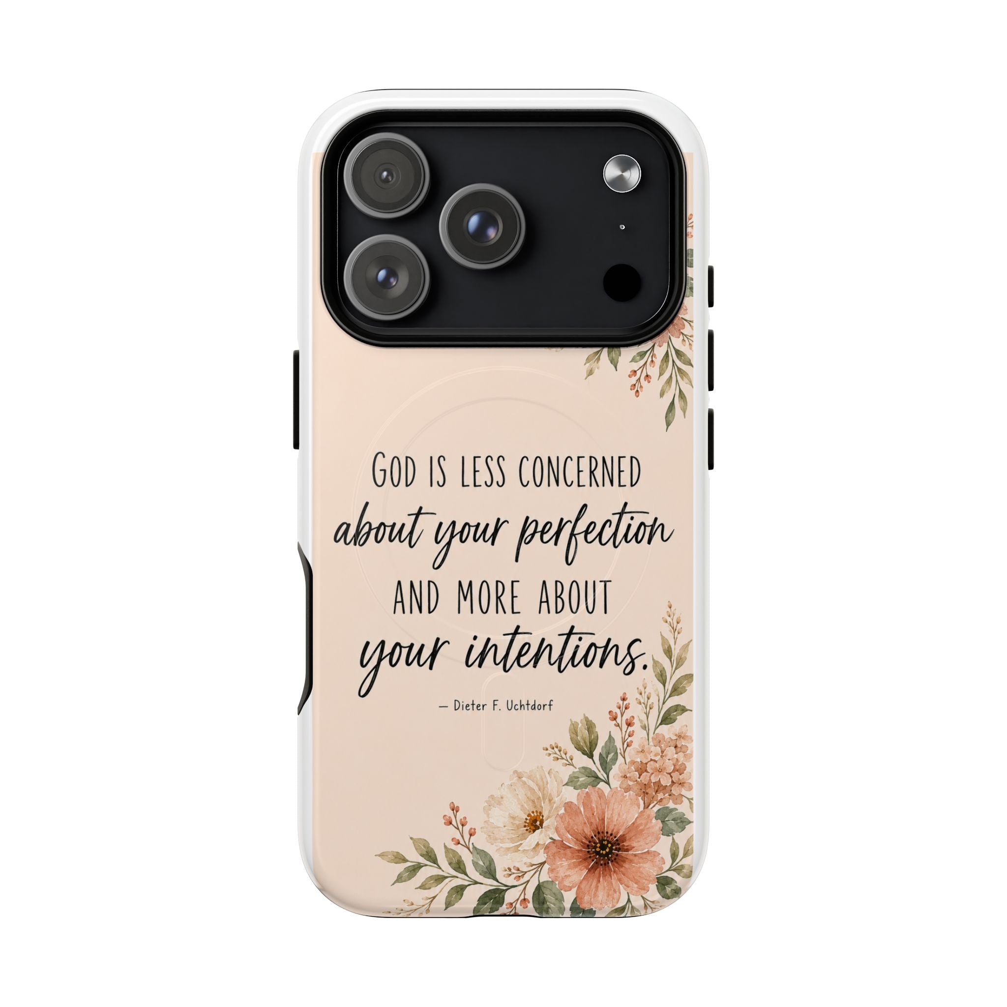 "God is less concerned about your perfection" Tough Magnetic Case