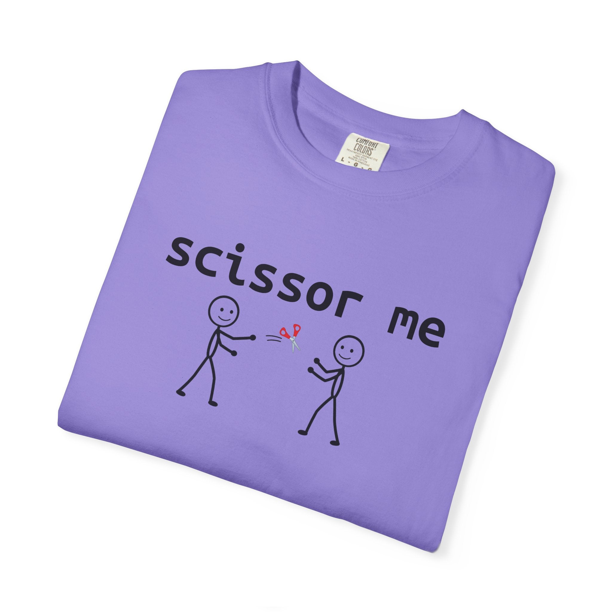 Scissor Me T-Shirt — Funny Stick Figure Adult Tee