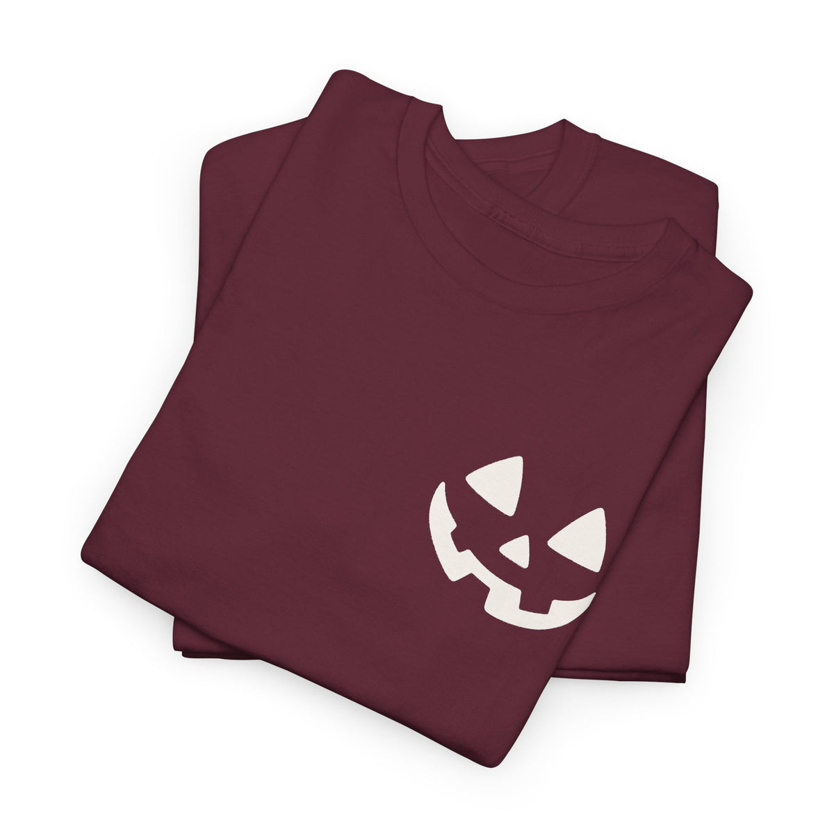 Jack-o'-Lantern Pocket Tee — Halloween Pumpkin Face T-Shirt