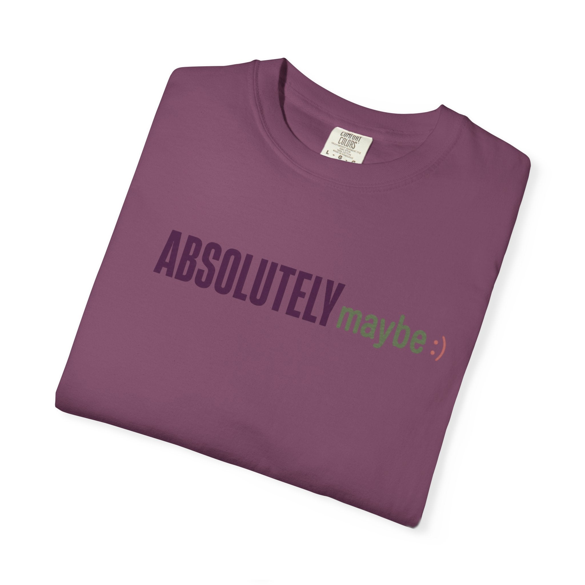 Absolutelymaybe Logo Minimal Graphic Tee